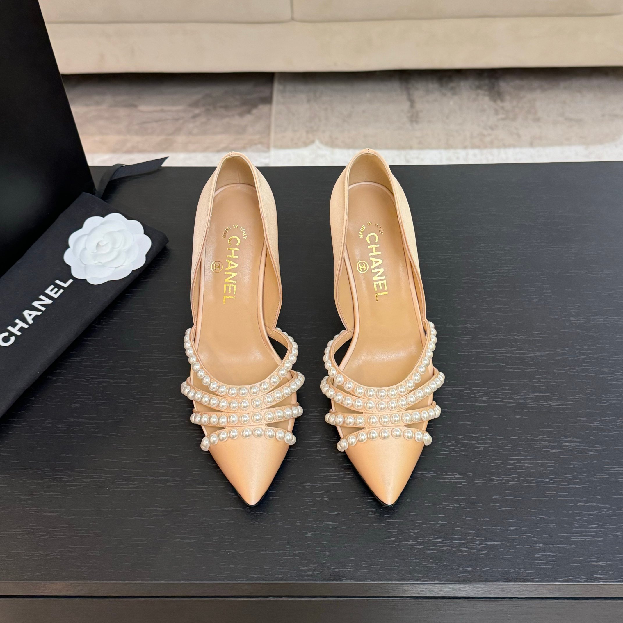 Chanel 25P Pearl Heel Pumps - Elegant Pointed Toe Heels for Women 3 a1746608172156 6644