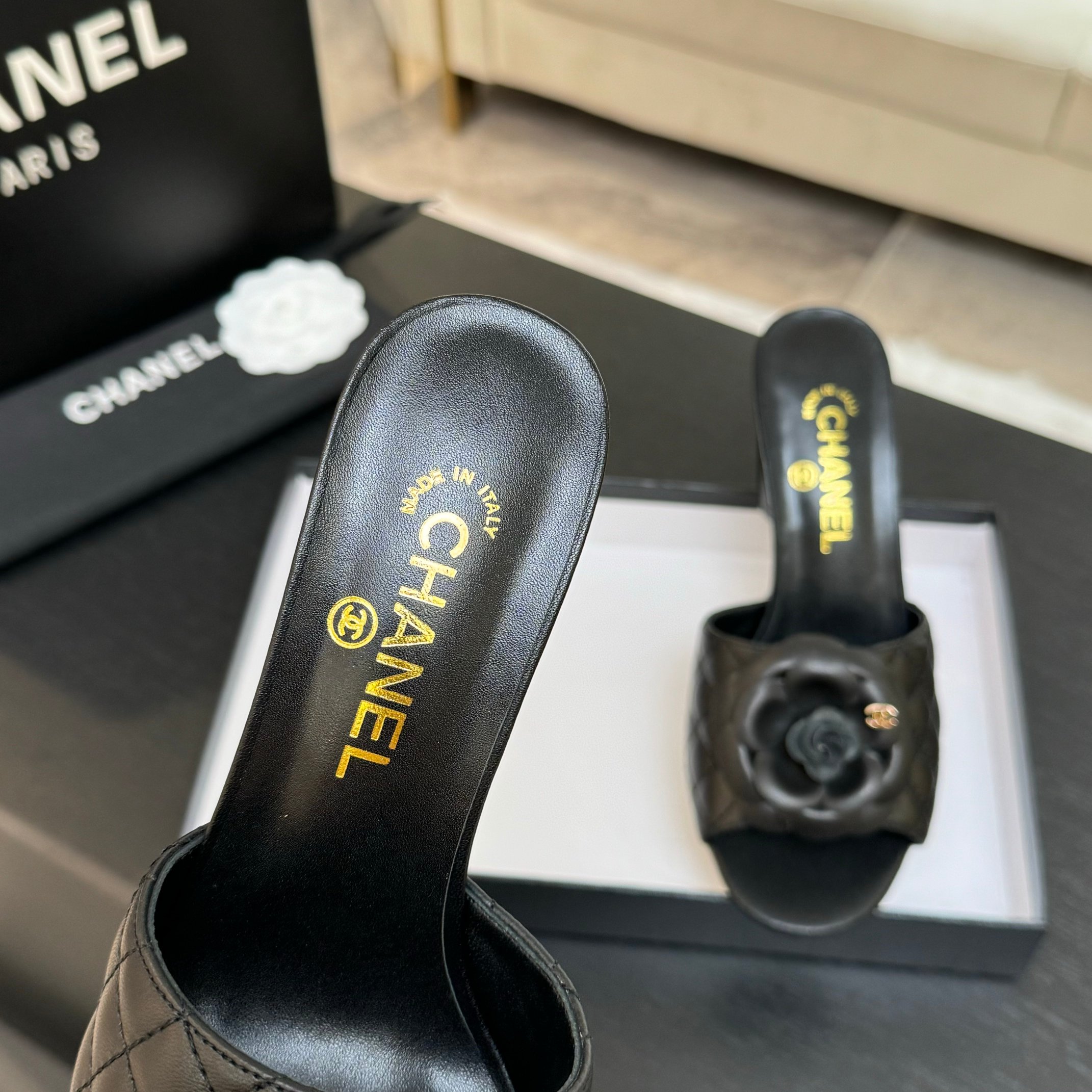Chanel Camellia High Heel Sandals - Elegant Women's Heeled Mules 5 a1746697872242 5087