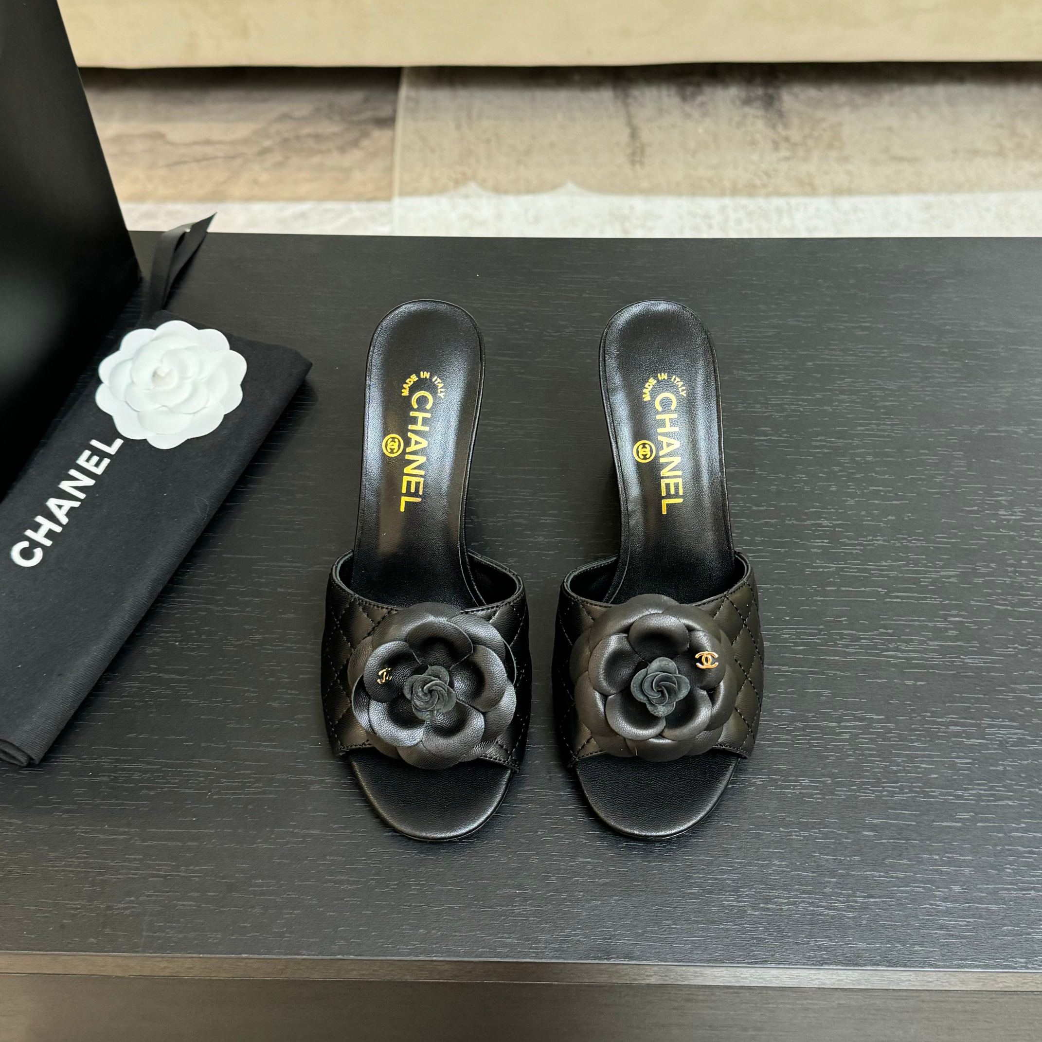 Chanel Camellia High Heel Sandals - Elegant Women's Heeled Mules 3 a1746697872490 8188
