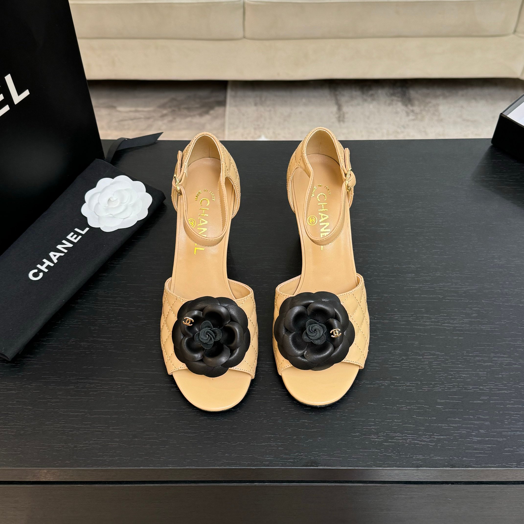 Chanel Camellia High Heel Sandals - Elegant Women's Designer Footwear 3 a1746698018179 6368