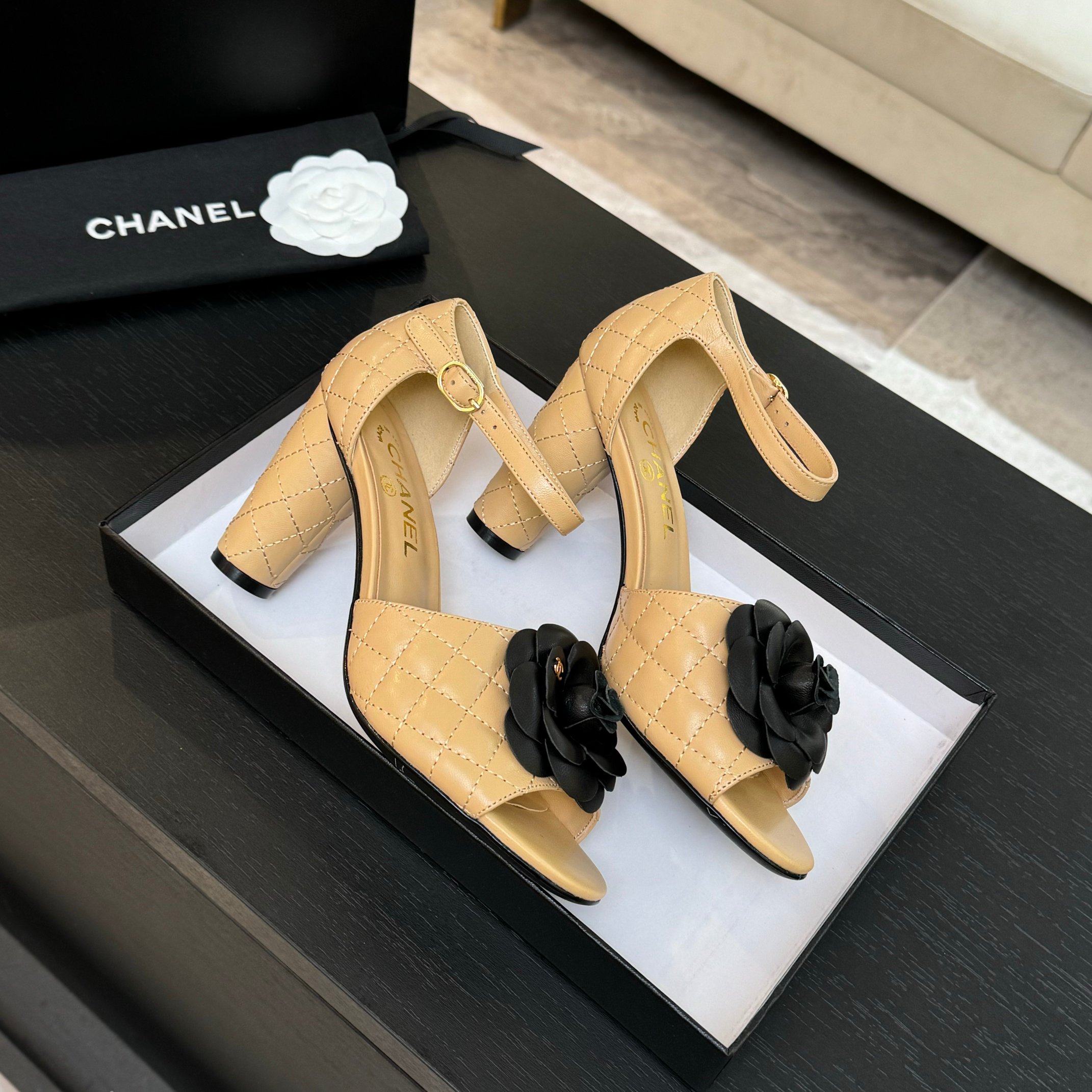 Chanel Camellia High Heel Sandals - Elegant Women's Designer Footwear 2 a1746698022314 6007