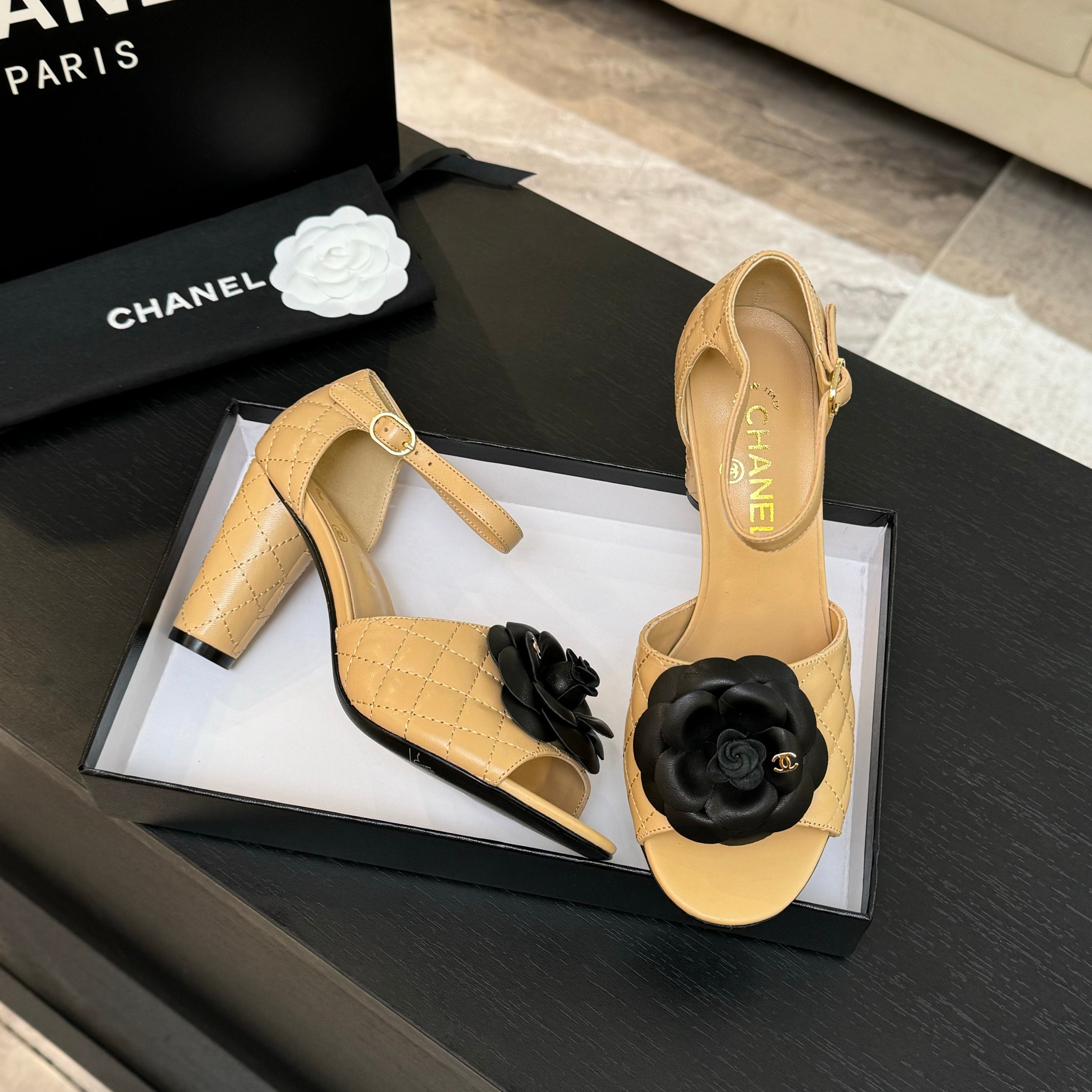 Chanel Camellia High Heel Sandals - Elegant Women's Designer Footwear 10 a1746698022355 6277
