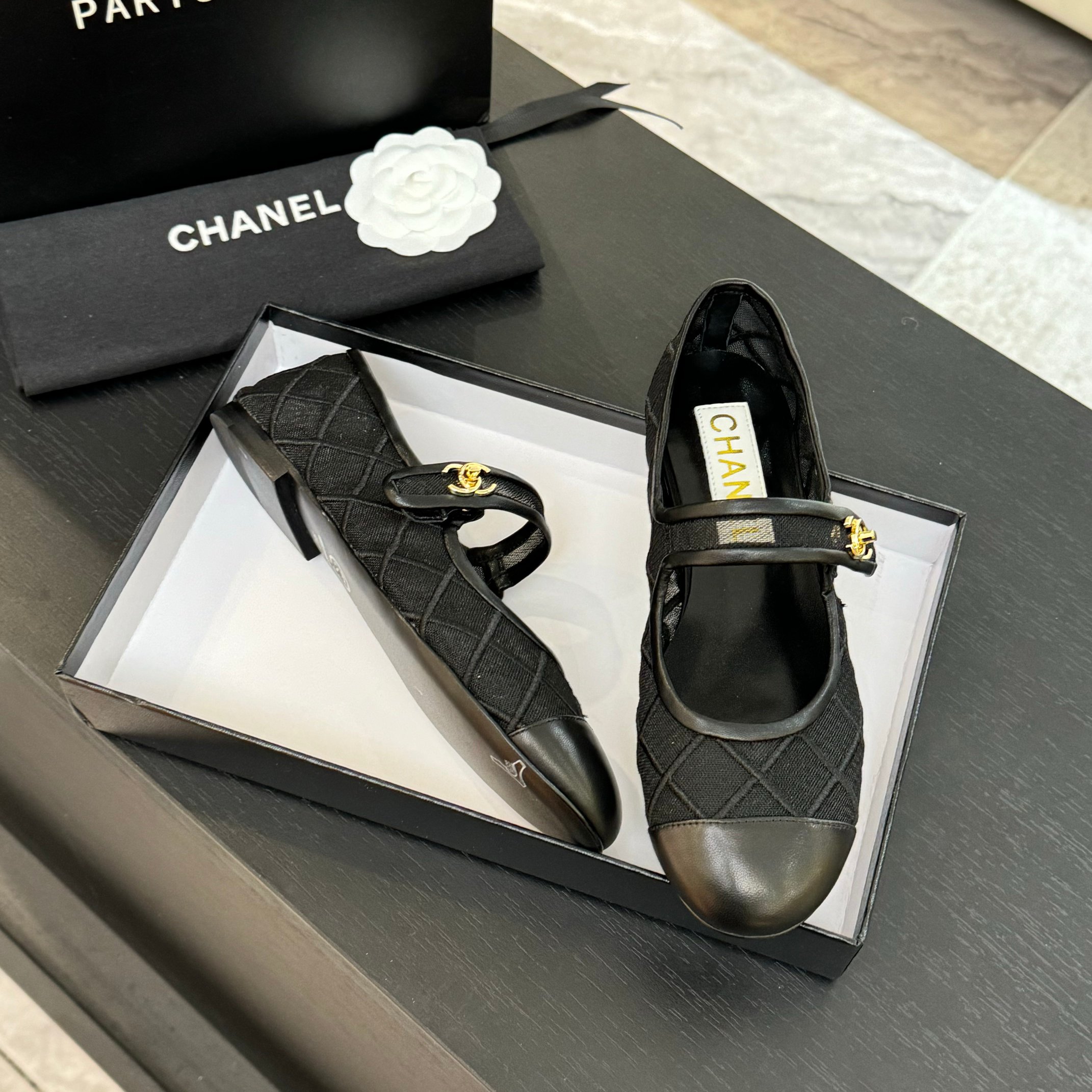 Chanel Women's Quilted Lambskin Ballet Flats - Black, Comfortable and Stylish 6 a1746865578356 5422