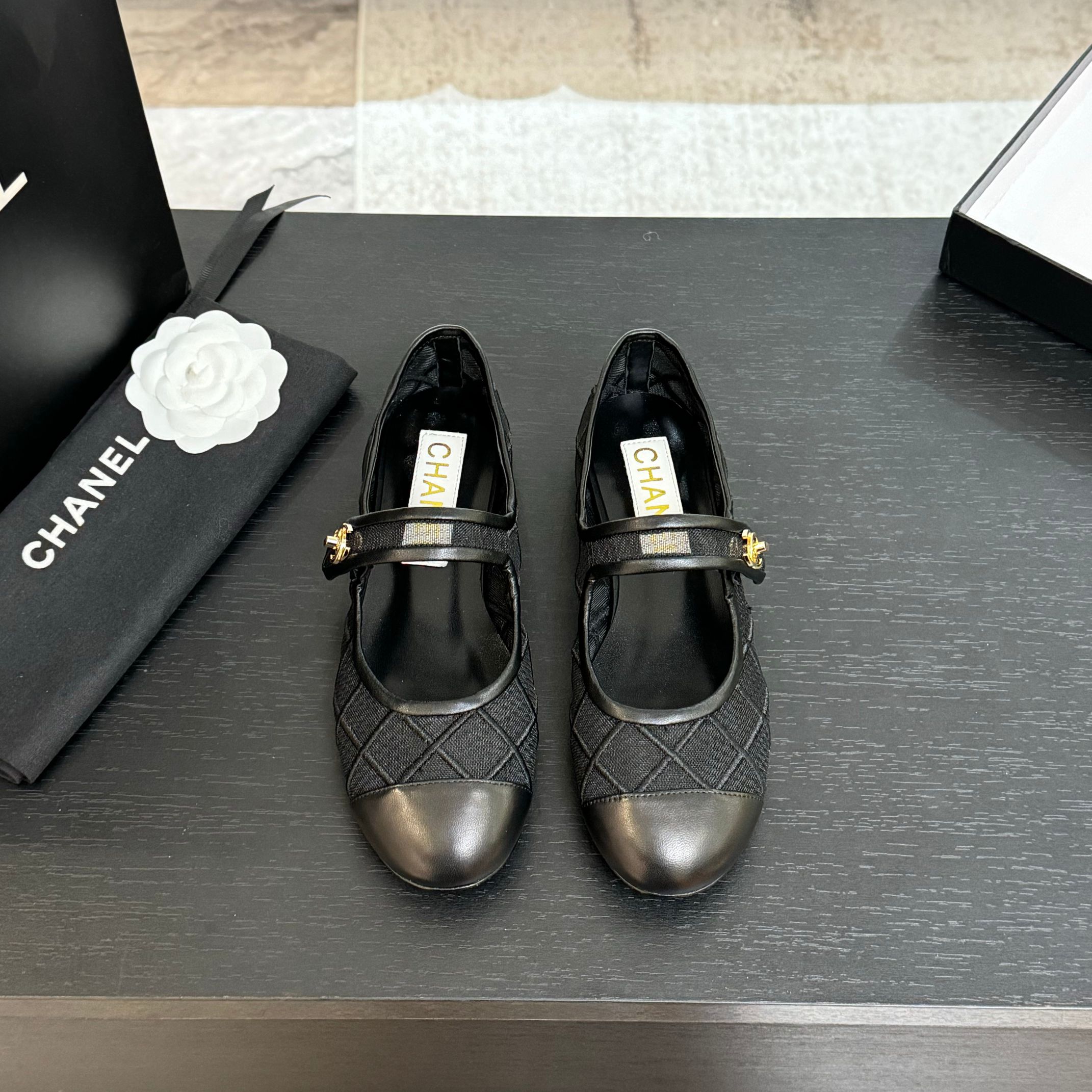 Chanel Women's Quilted Lambskin Ballet Flats - Black, Comfortable and Stylish 3 a1746865578772 2845