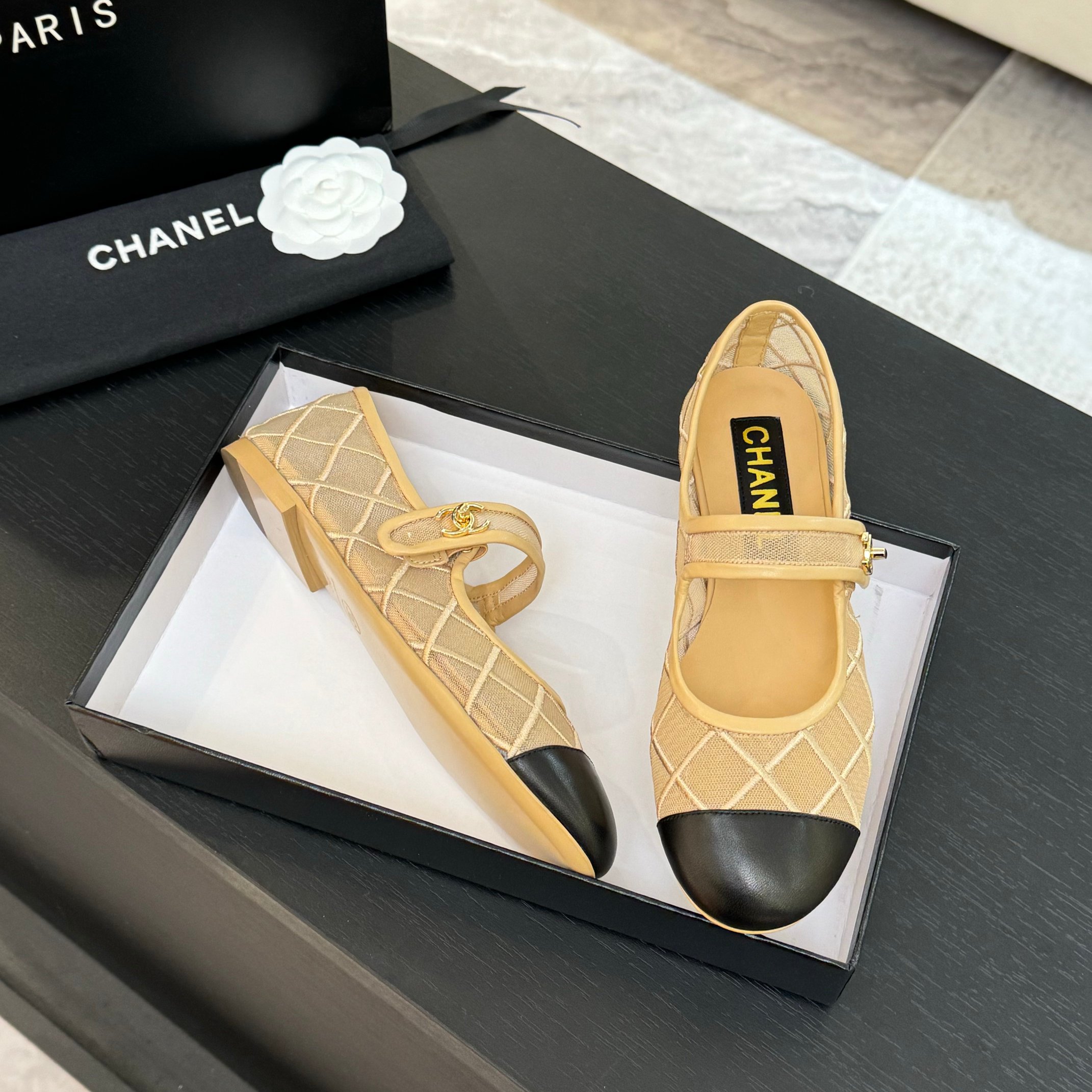 Chanel Women's Ballerinas Lambskin & Grosgrain Mary Jane Ballet Flats 10 a1746865607673 5250