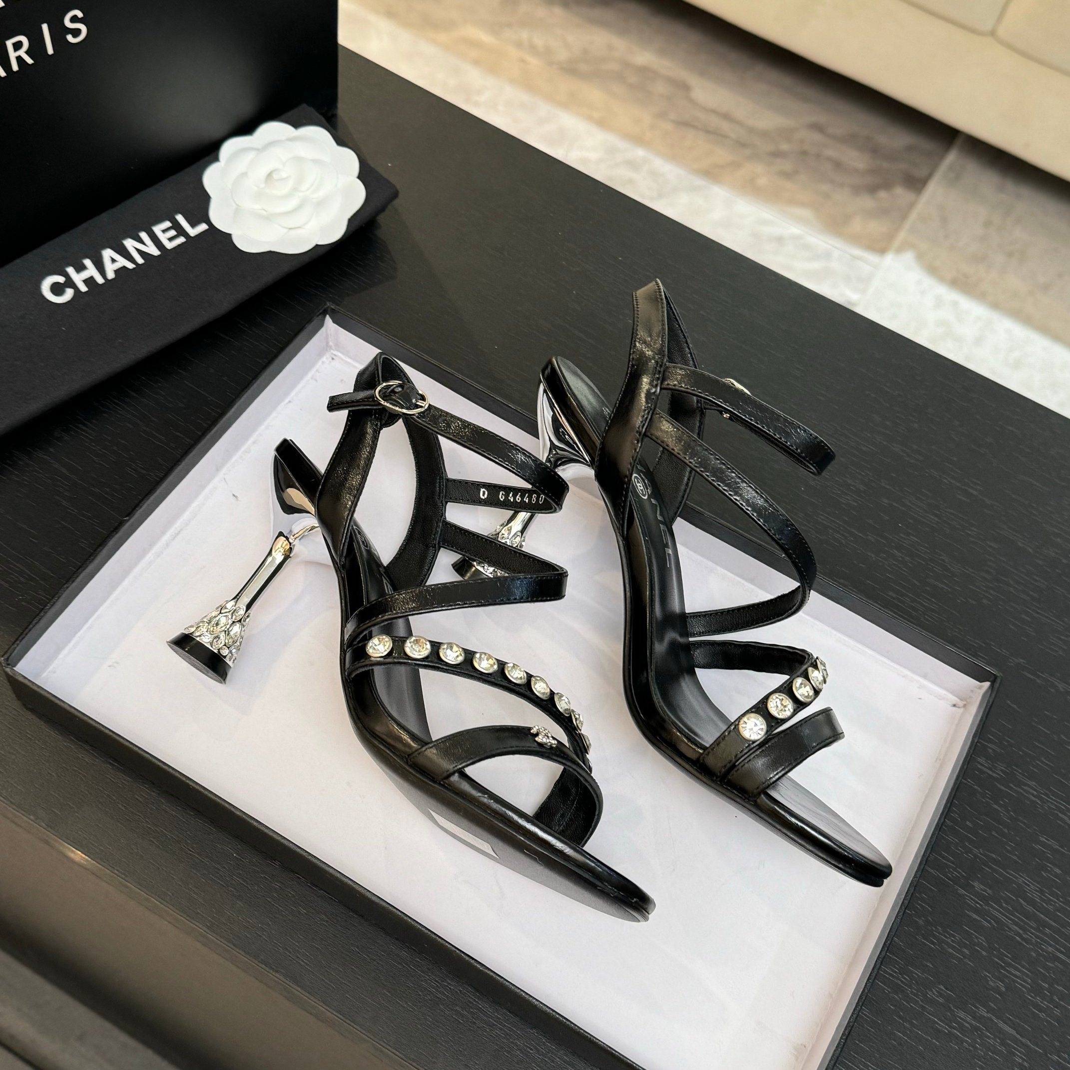 Chanell 25C Pearl Double C Buckle High Heels - Vintage Style 10 a1748162369099 6081