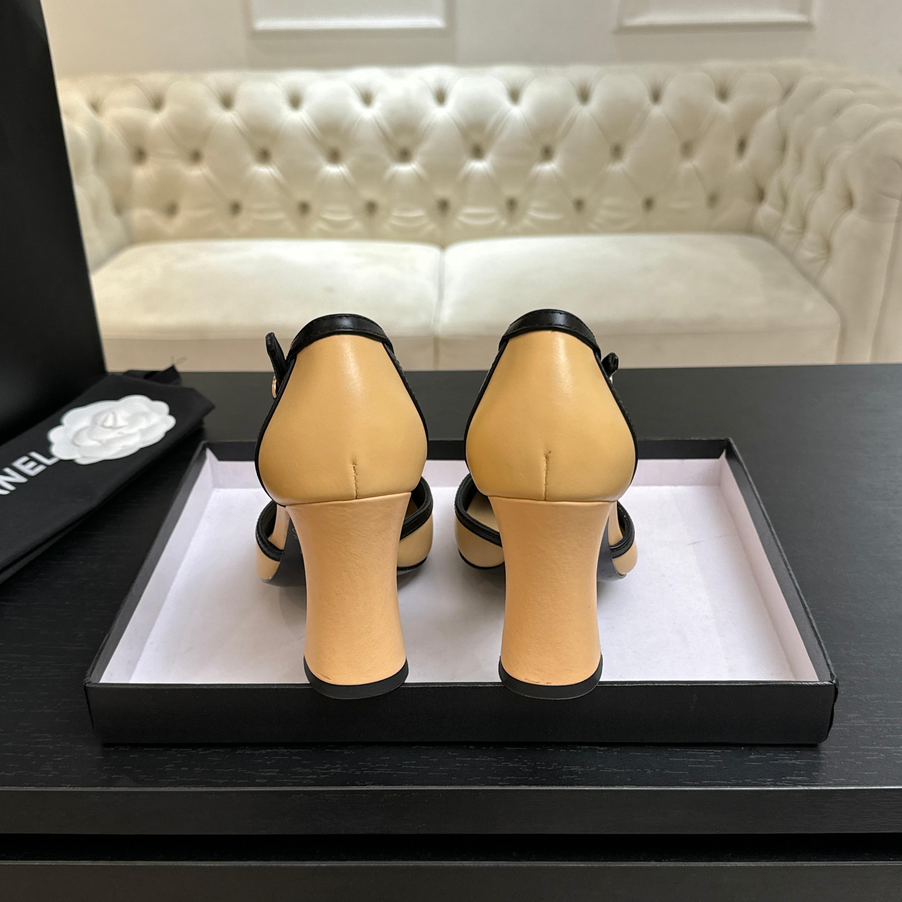샤넬 더블 C 스트랩 오픈토 샌들 98454 이미지 6