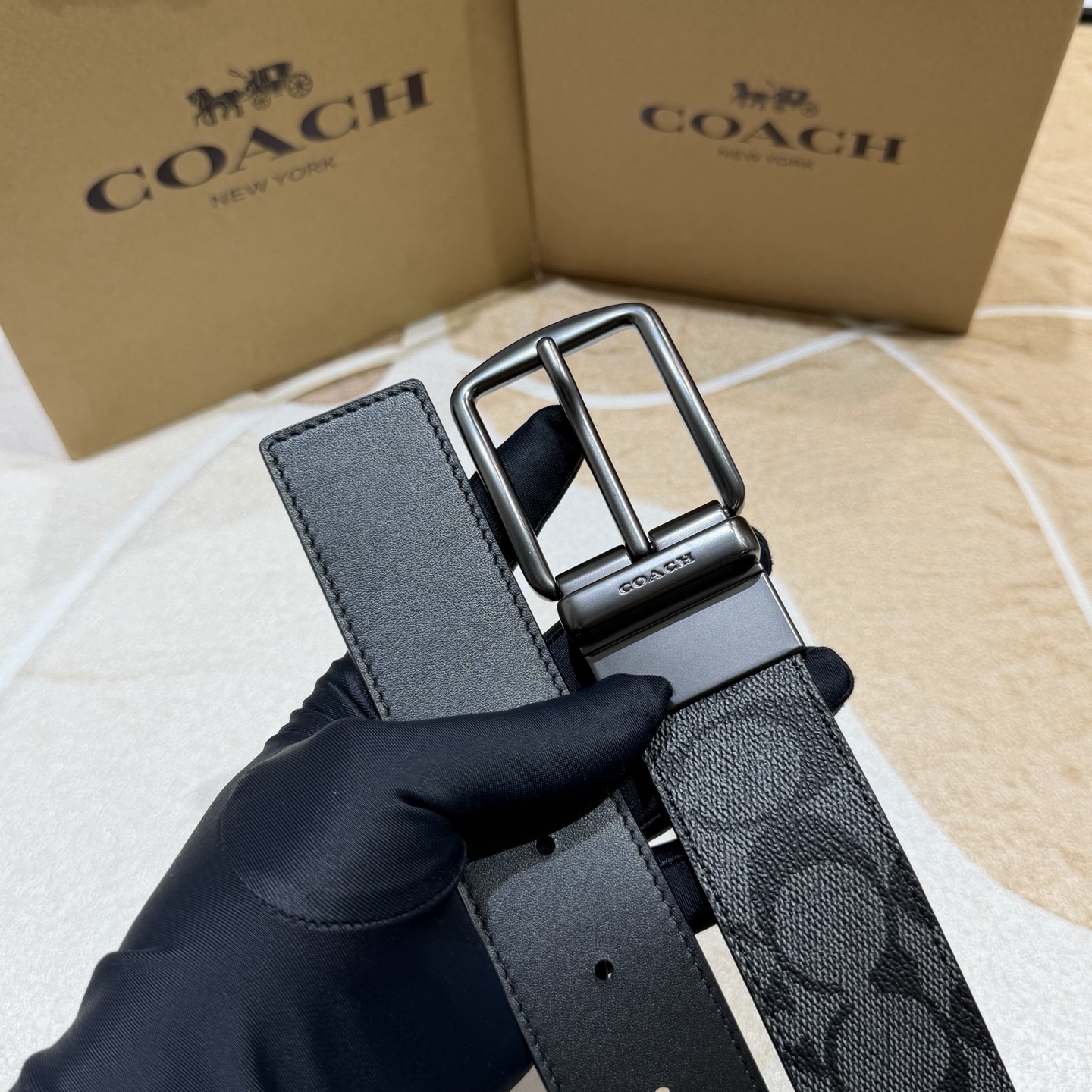 COACH 寇驰原单系列 3.7cm带身专柜对版开模制作 徳国进口机车车线 精湛工艺海外代购最热系列 正装休闲均可搭配 