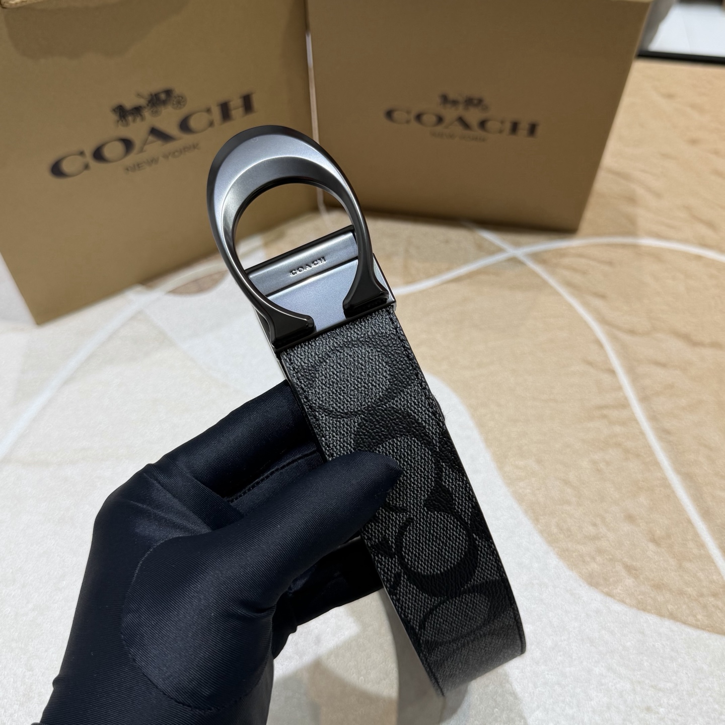 COACH 寇驰原单系列 3.7cm带身专柜对版开模制作 徳国进口机车车线 精湛工艺海外代购最热系列 正装休闲均可搭配 