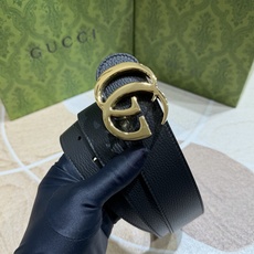 Gucci 古奇官网经典 正品规格 3.7mm原版品质✨双面头层小牛皮搭配双G经典扣 Gucci 古奇官网经典 正品规格 3.7mm原版品质✨双面头层小牛皮搭配双G经典扣