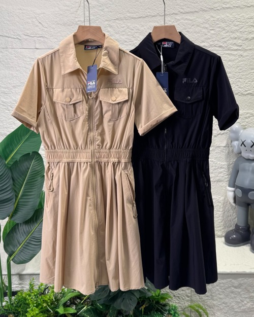 Fila Women's Woven Jumpsuit Dress: Modern, Cool, Sun Protective & Quick-Dry 1 Fila Women’s Woven Jumpsuit Dress: Modern, Cool, Sun Protective & Quick-Dry