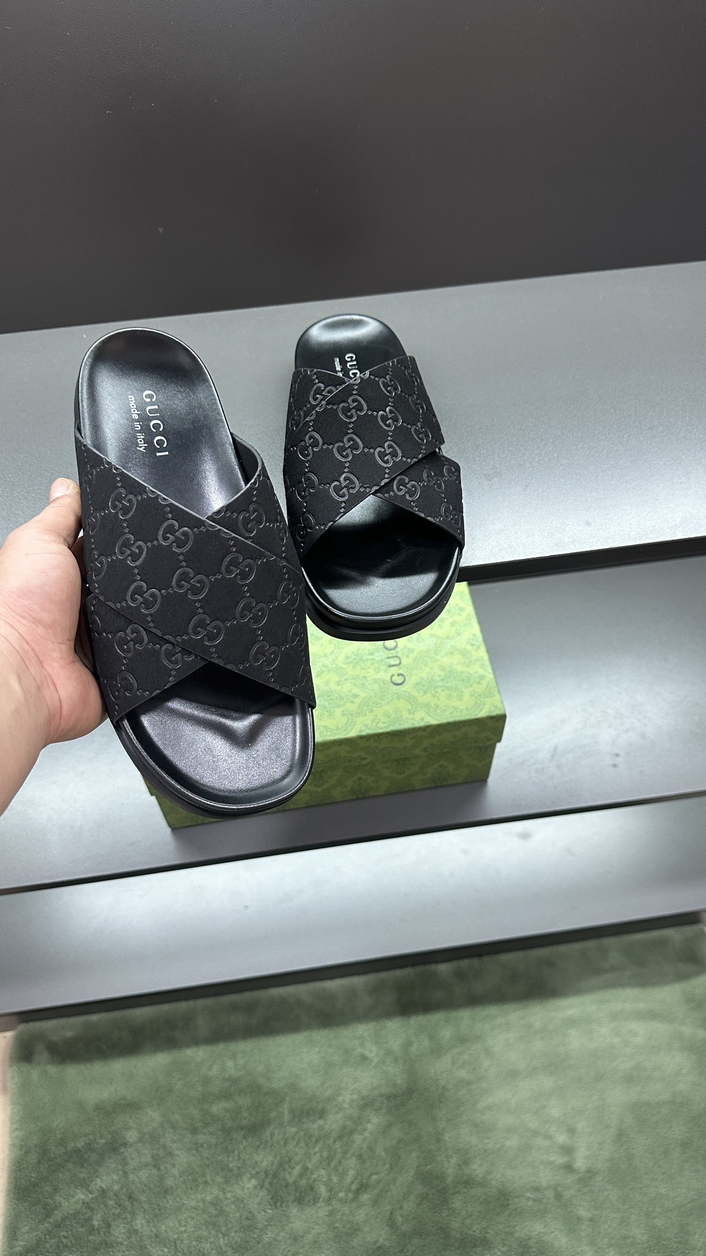 Gucci Logo-Detailed Polyester Slides With Rubber Sole - Made In Italy 7 i1746948094697 9414 0 5