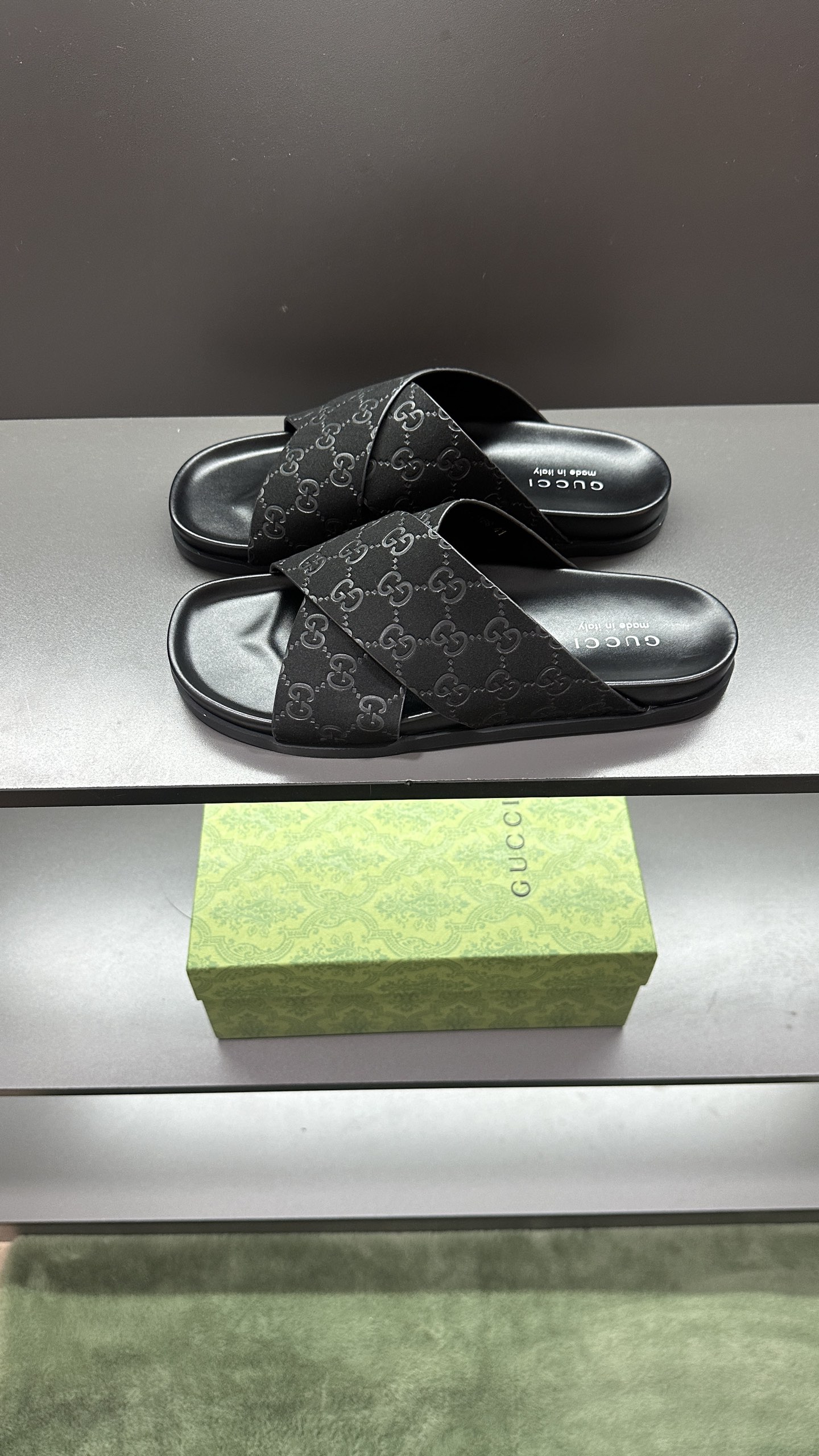 Gucci Logo-Detailed Polyester Slides With Rubber Sole - Made In Italy 4 i1746948094844 1583 0 2
