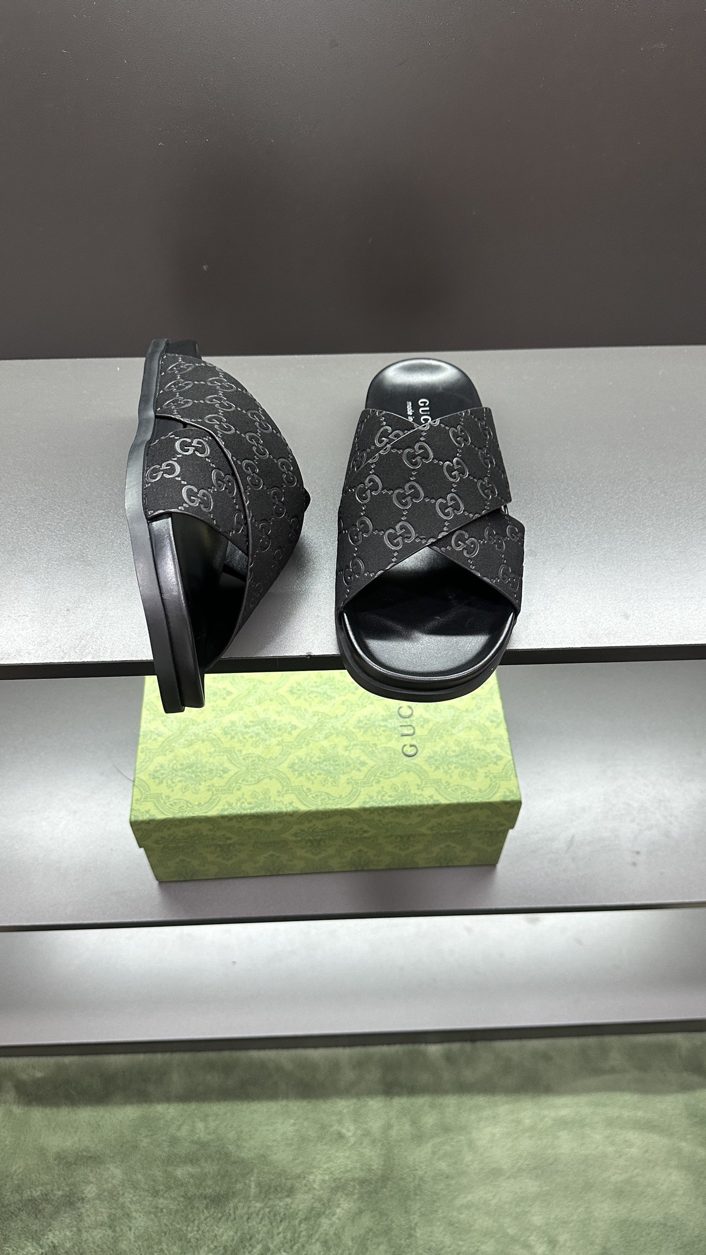 Gucci Logo-Detailed Polyester Slides With Rubber Sole - Made In Italy 5 i1746948095903 9710 0 3