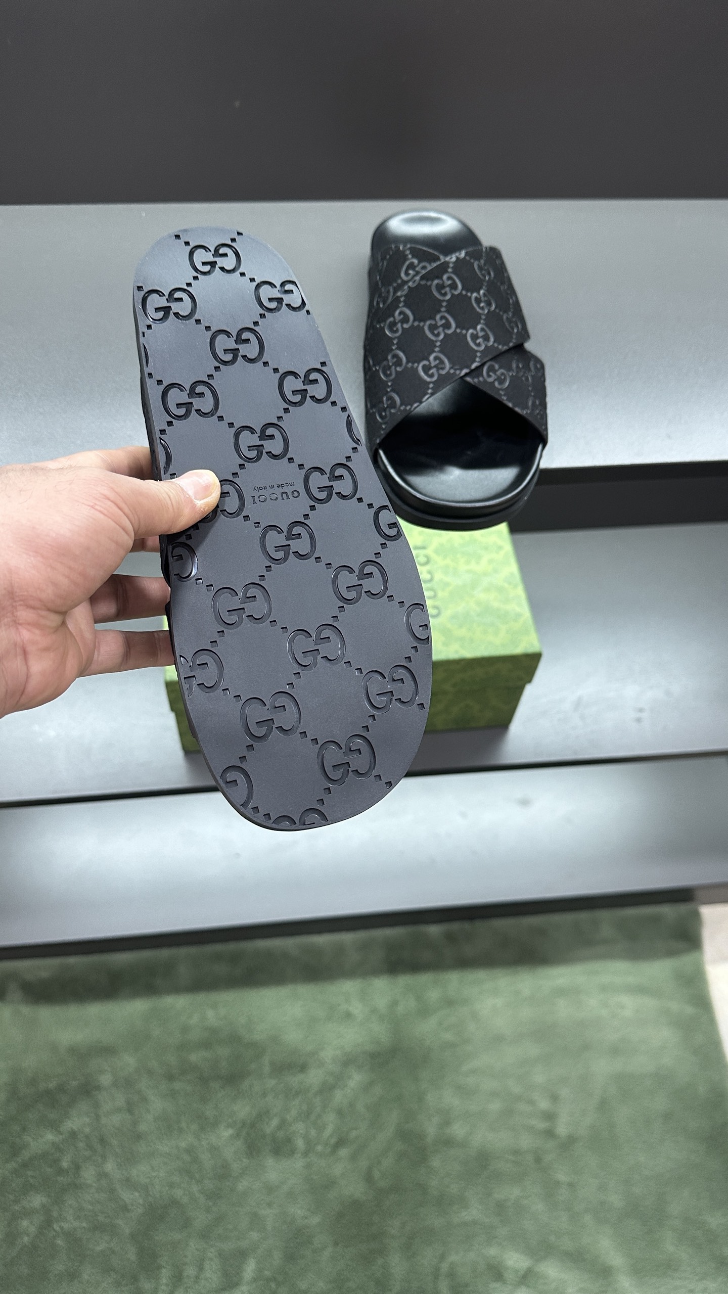 Gucci Logo-Detailed Polyester Slides With Rubber Sole - Made In Italy 9 i1746948096052 6650 0 7