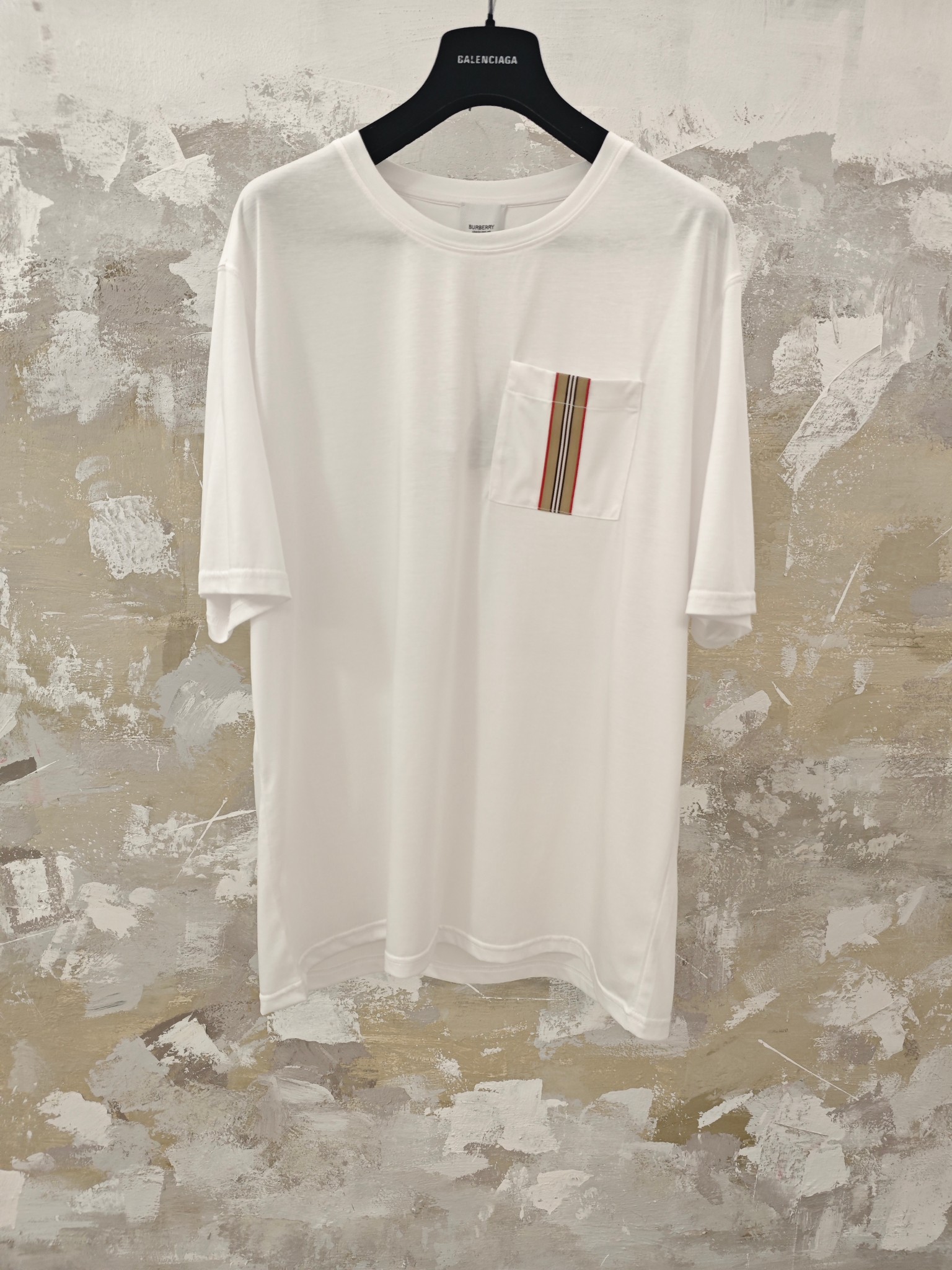 버버리 스트라이프 코튼 반팔 티셔츠 1045 Burberry T Shirt