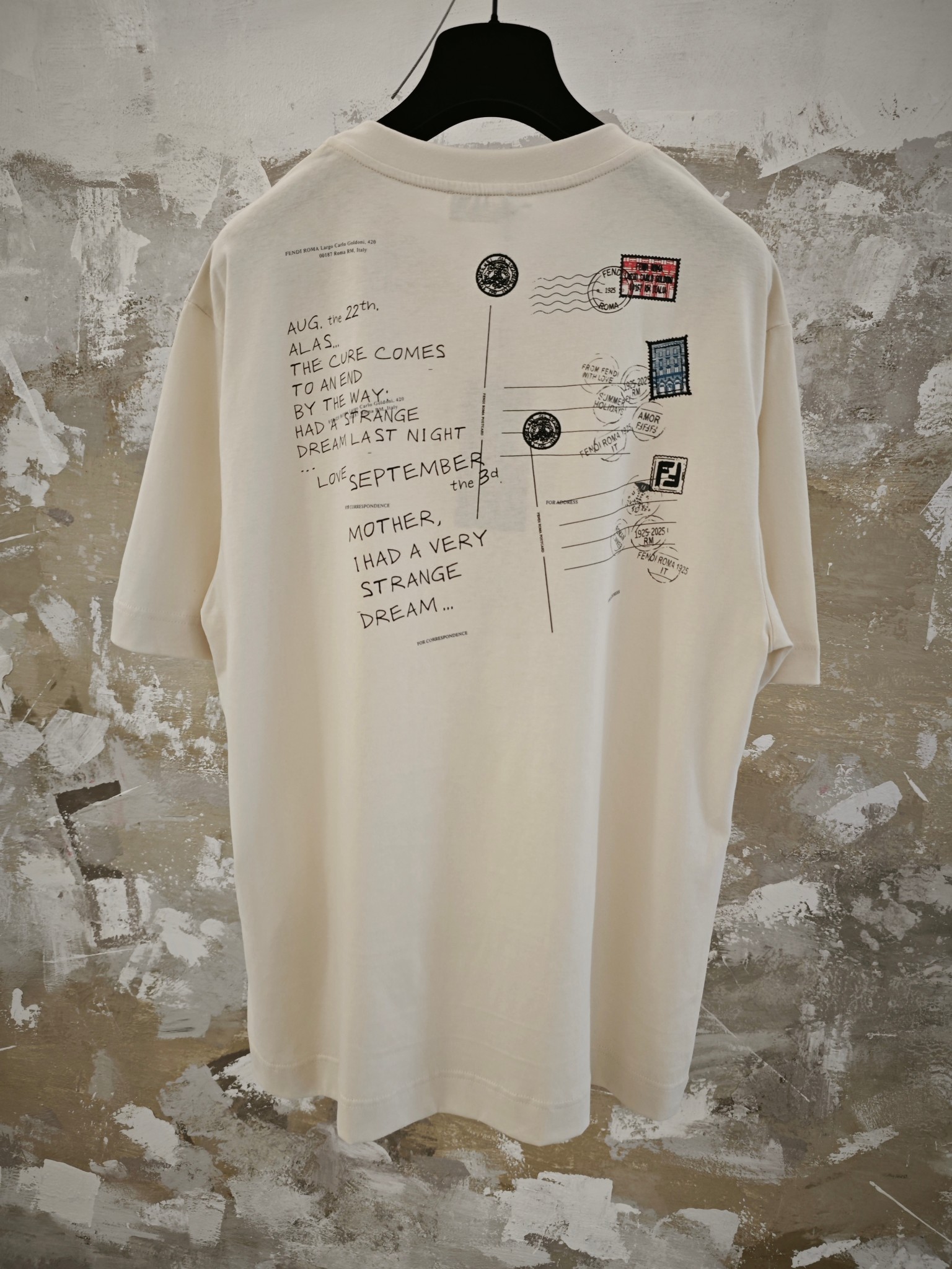 펜디 FENDI 프린트 코튼 반팔 티셔츠 2025 SS 상세 이미지 2