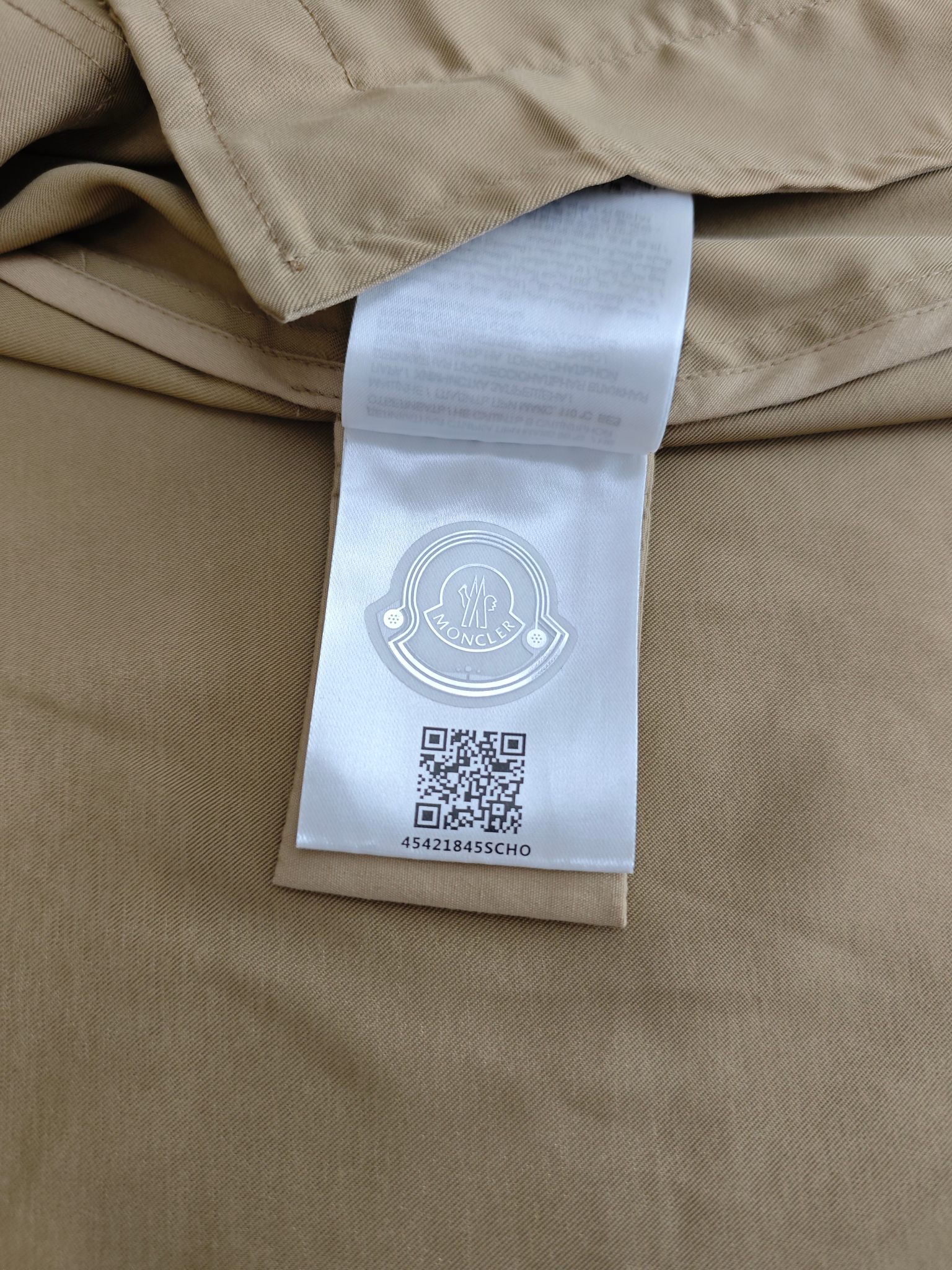 몽클레어 로고 자수 코튼 개버딘 자켓 상세 이미지 6