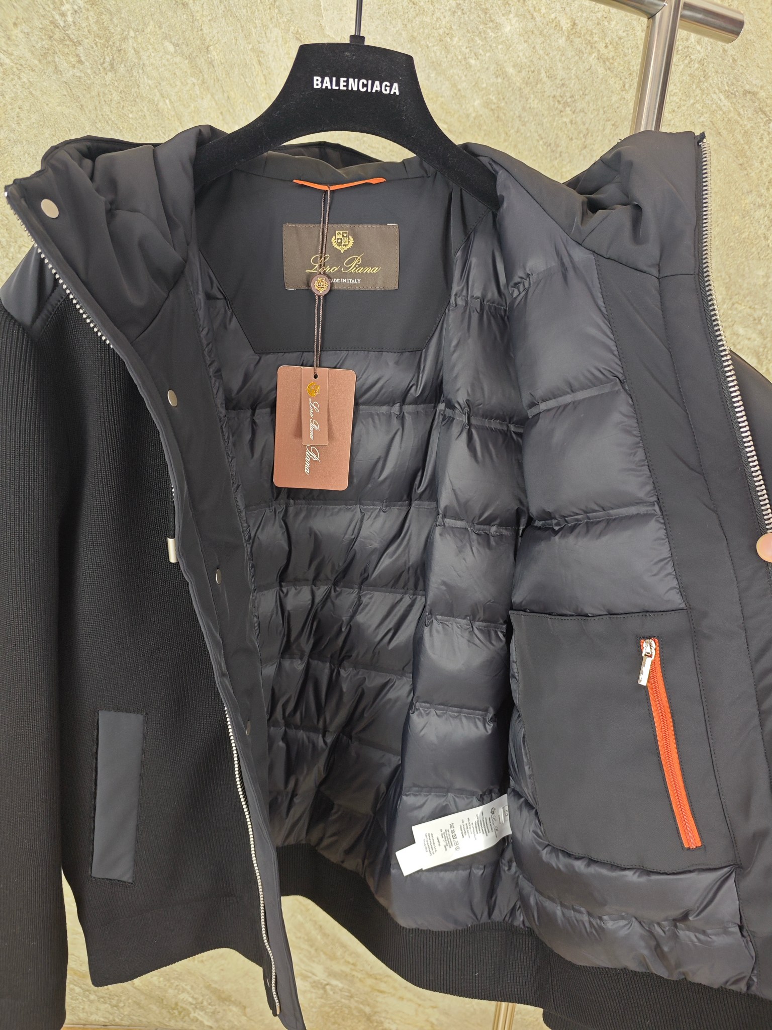 로로피아나 25 FW 울 혼방 남성 패딩 재킷 25FW 상세 이미지 8