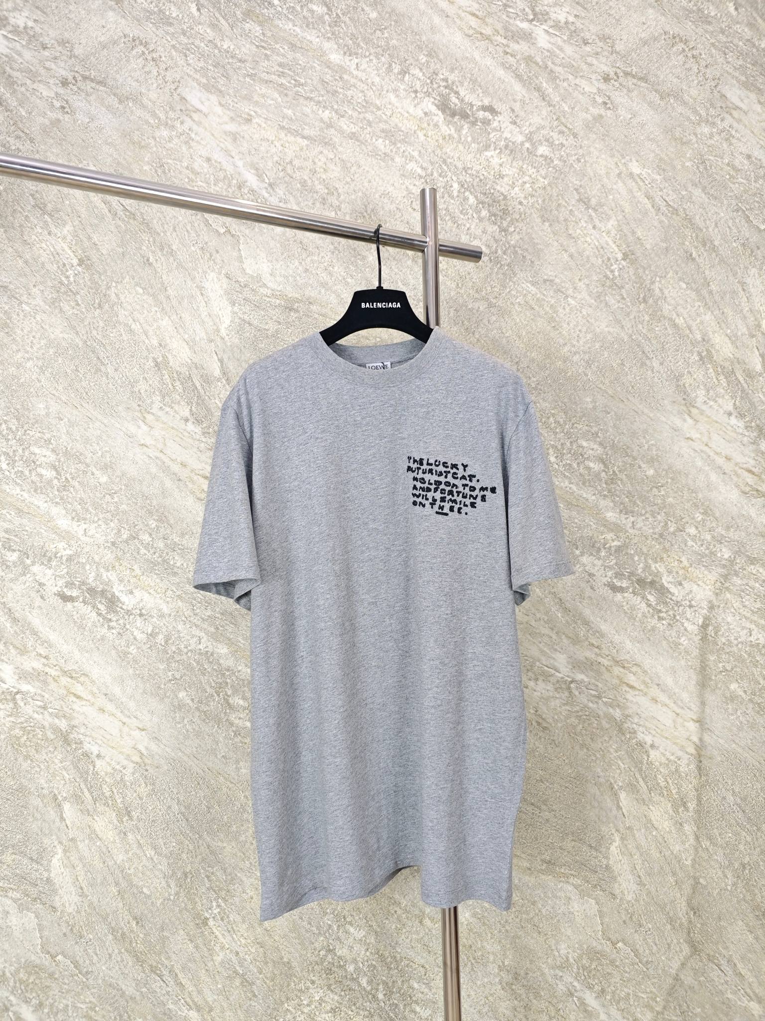 로에베 2026SS 자수 콜라보 반팔 티셔츠 894 Loewe T Shirt