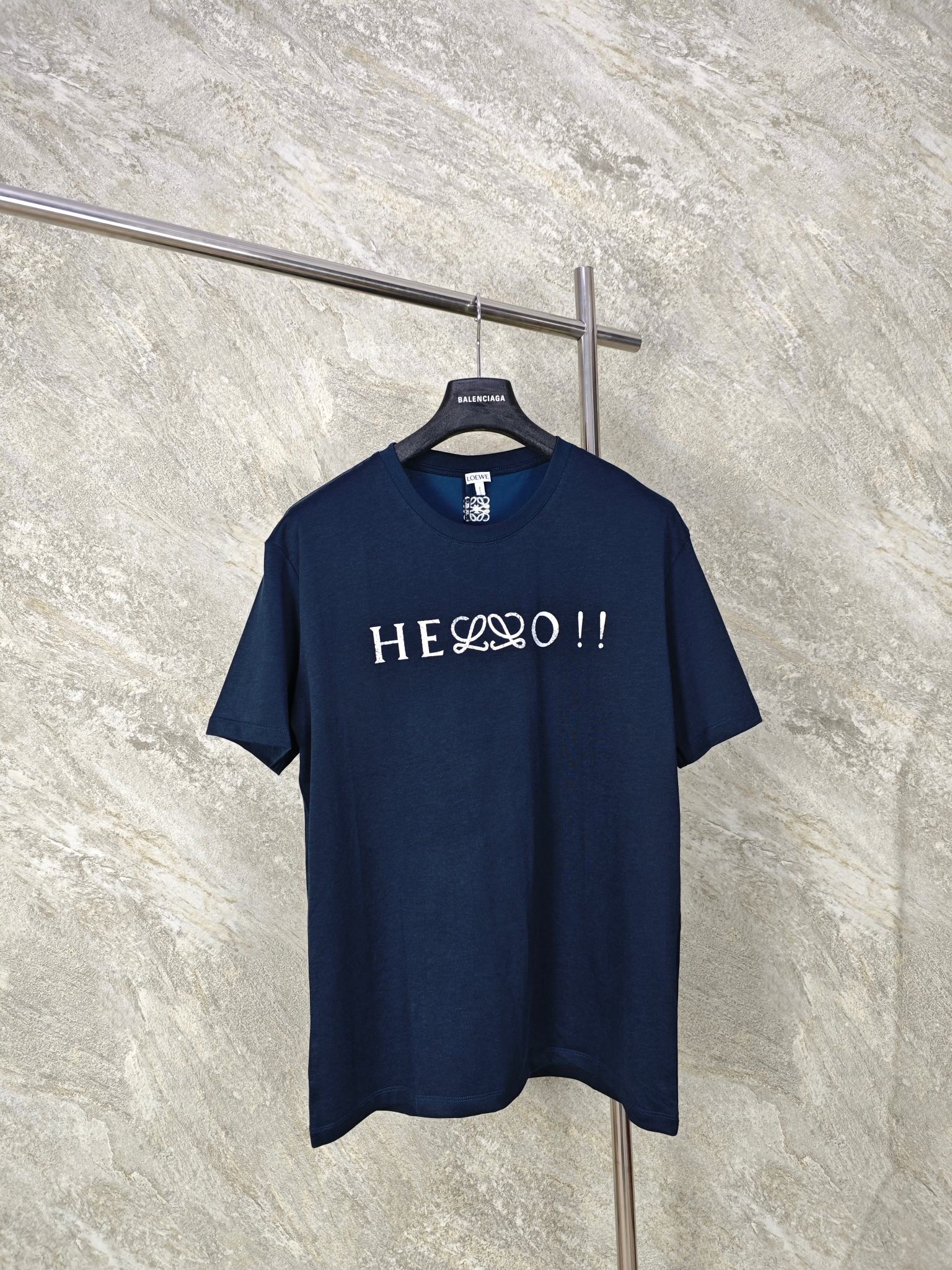 로에베 로고 자수 반팔 티셔츠 1081 Loewe T Shirt