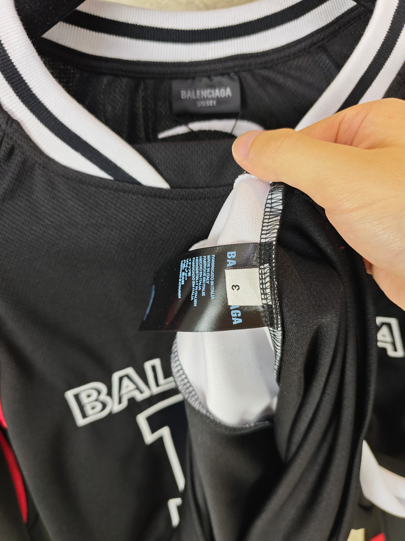 발렌시아가 NBA 콜라보 남성 긴팔 저지 26SS 상세 이미지 8