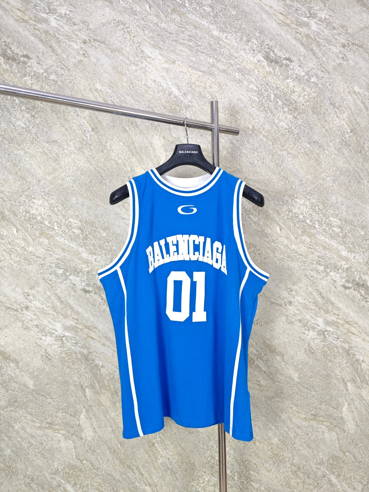 NO:824359,Top quality BLCG uniform vest. The fabric is made of 300g high-weight pure cotton series. Large-area artistic logo embroidery. OS version SIZE 1 2 3 4, Balenciaga-clothing, balenciaga,19860909顶级品质 BLCG 球服背心 面料采用300g高克重纯棉系列 大面积艺术logo刺绣 OS版型 SIZE 1 2 3 4,巴黎世家-服装,balenciaga,,Women's clothing