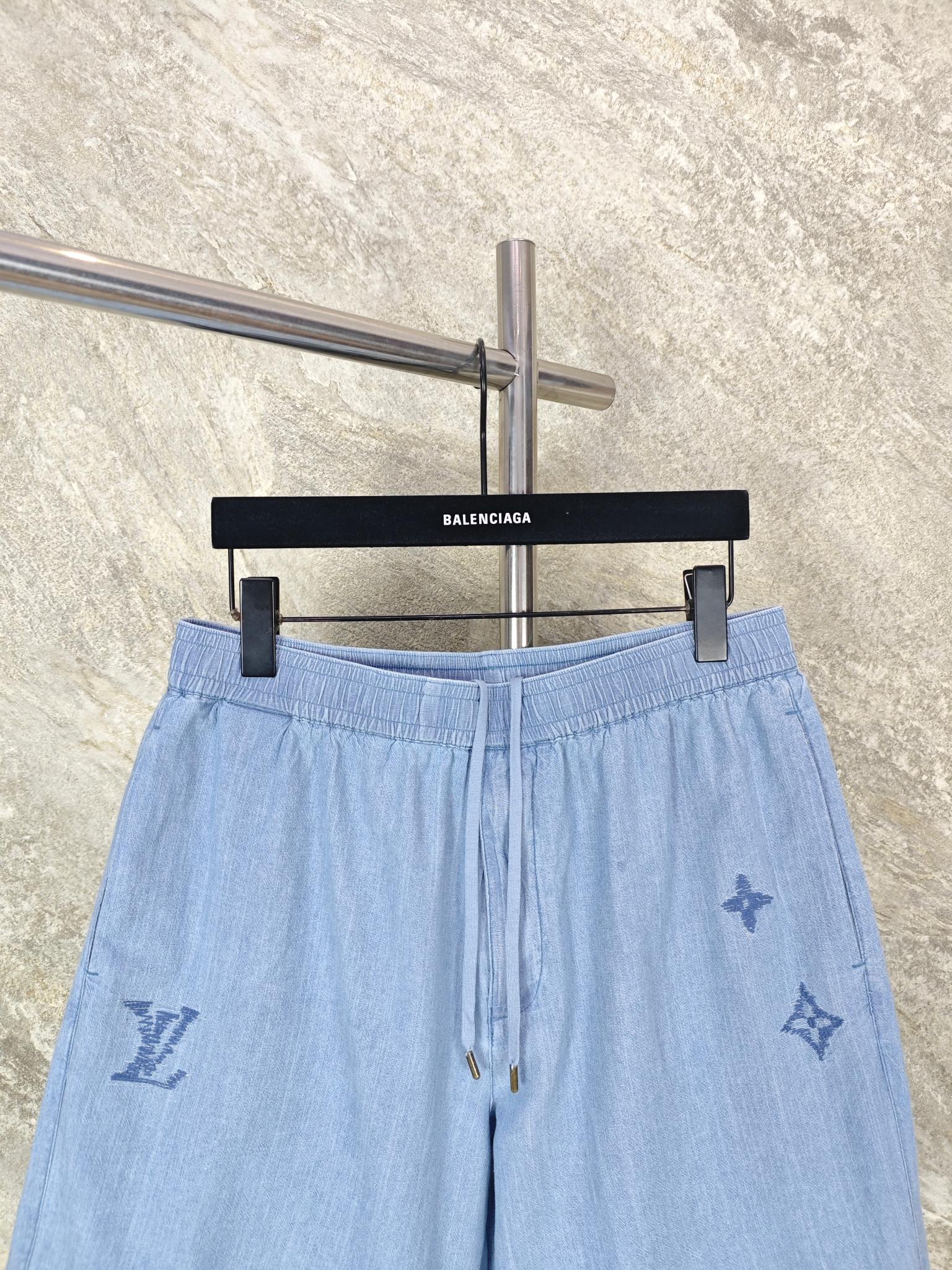 루이비통 샹보르 자수 로고 남성 반바지 26SS 상세 이미지 3