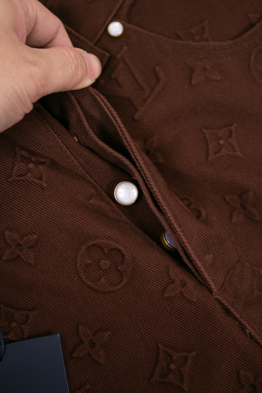 Louis Vuitton Monogram Embossed Straight Leg Jeans - Brown, Size 29-32 6 windows1742860687684 247853306 1578628585