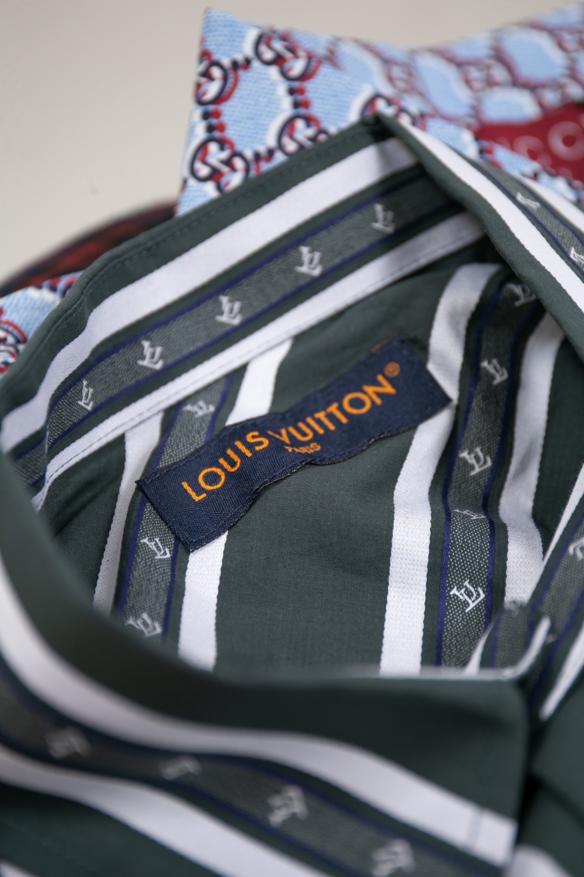 Louis Vuitton Striped Tie Jacquard Shirt - Modern Fit, Club Tie Design 5 windows1743519650133 679189375 227744173