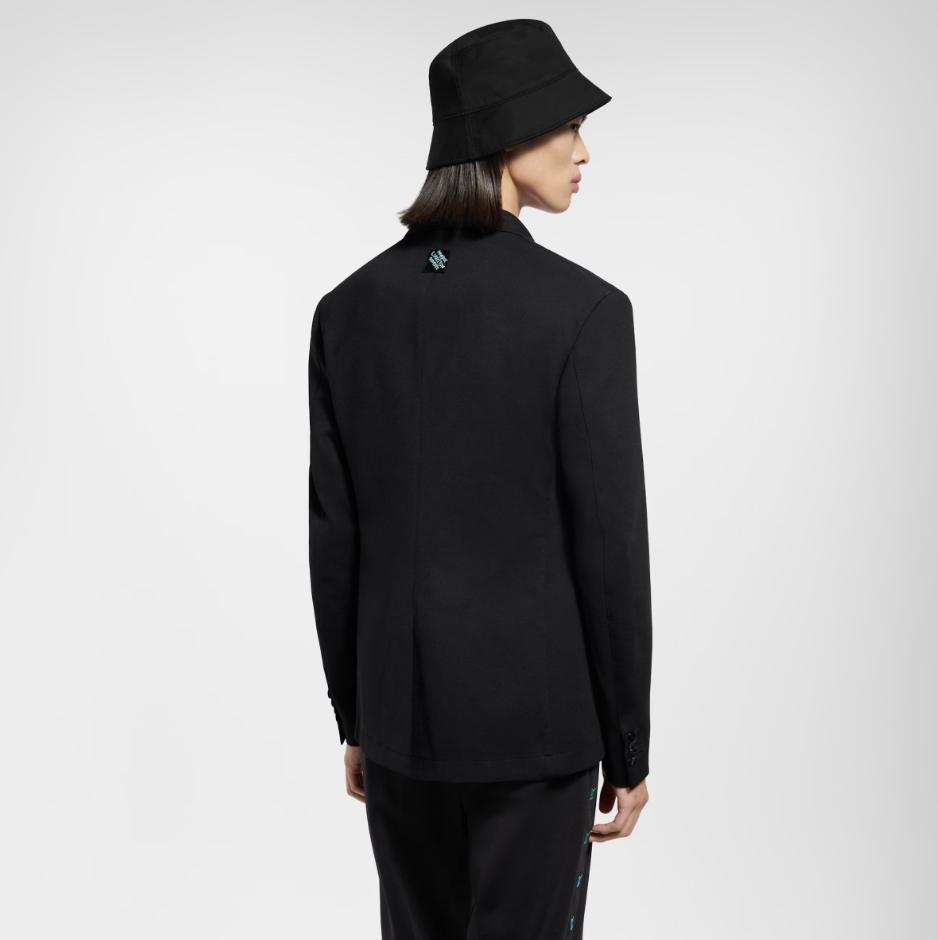 Louis Vuitton Men's Black Wool Blend College Style Blazer Jacket 4 windows1743704572663 9958981971111226829