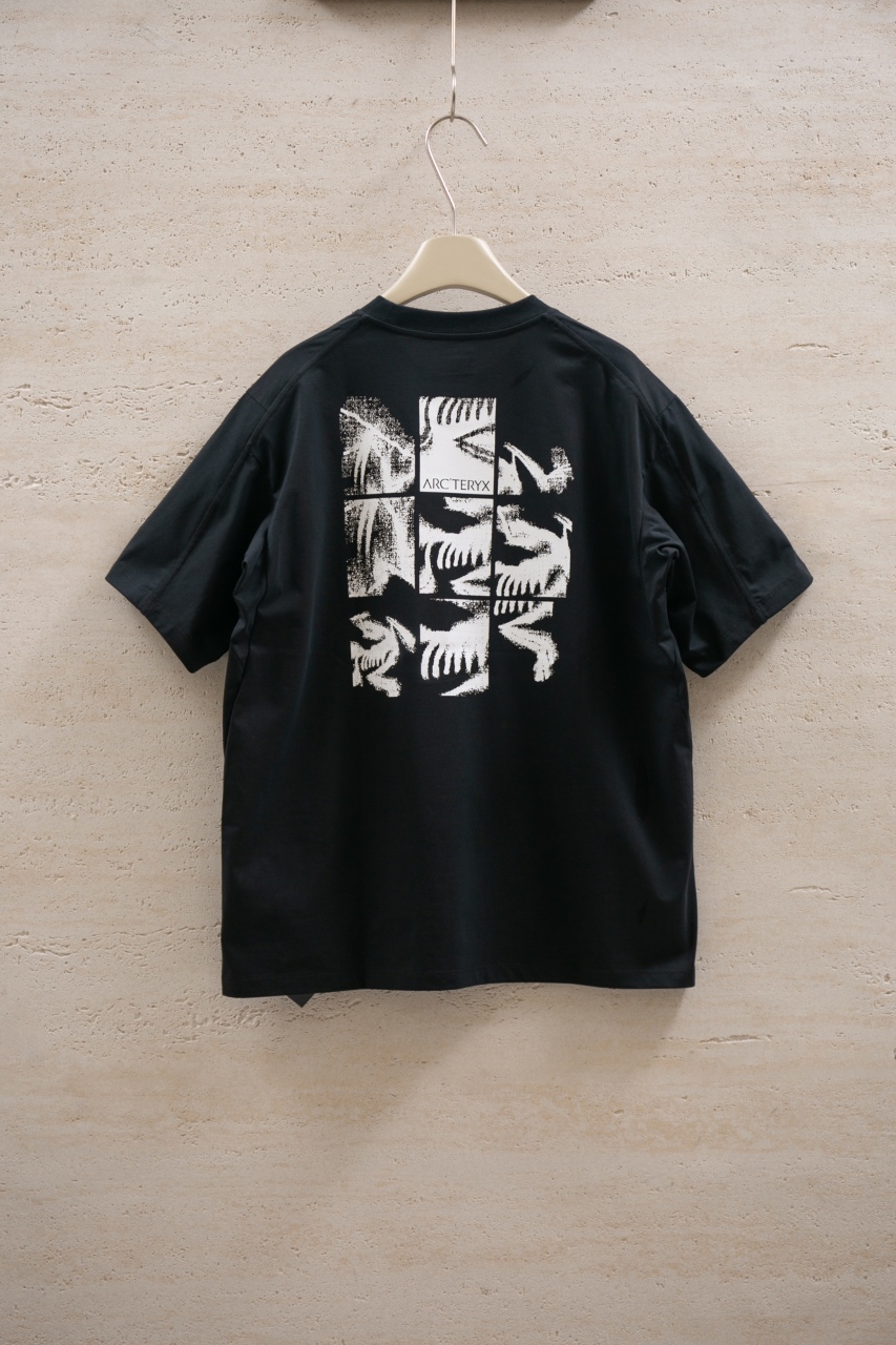 Arc'teryx Black Cotton Blend T-Shirt with Bird Logo - Breathable & Comfortable 3 windows1745629526306 1727444202 561877150