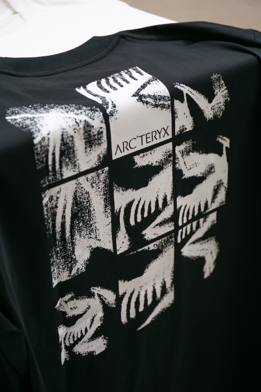 Arc'teryx Black Cotton Blend T-Shirt with Bird Logo - Breathable & Comfortable 7 windows1745629526614 1720353269911024508