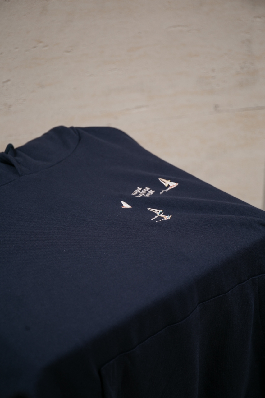 Louis Vuitton Blue Cotton Hoodie with Sailboat Embroidery - Casual Style 1 windows1755713065967 7501133721018816170