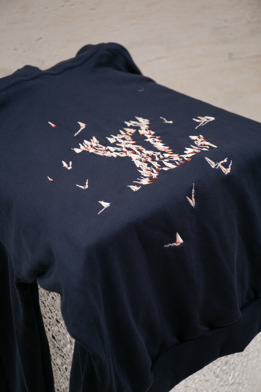 Louis Vuitton Blue Cotton Hoodie with Sailboat Embroidery - Casual Style 4 windows1755713067899 967983902744237936