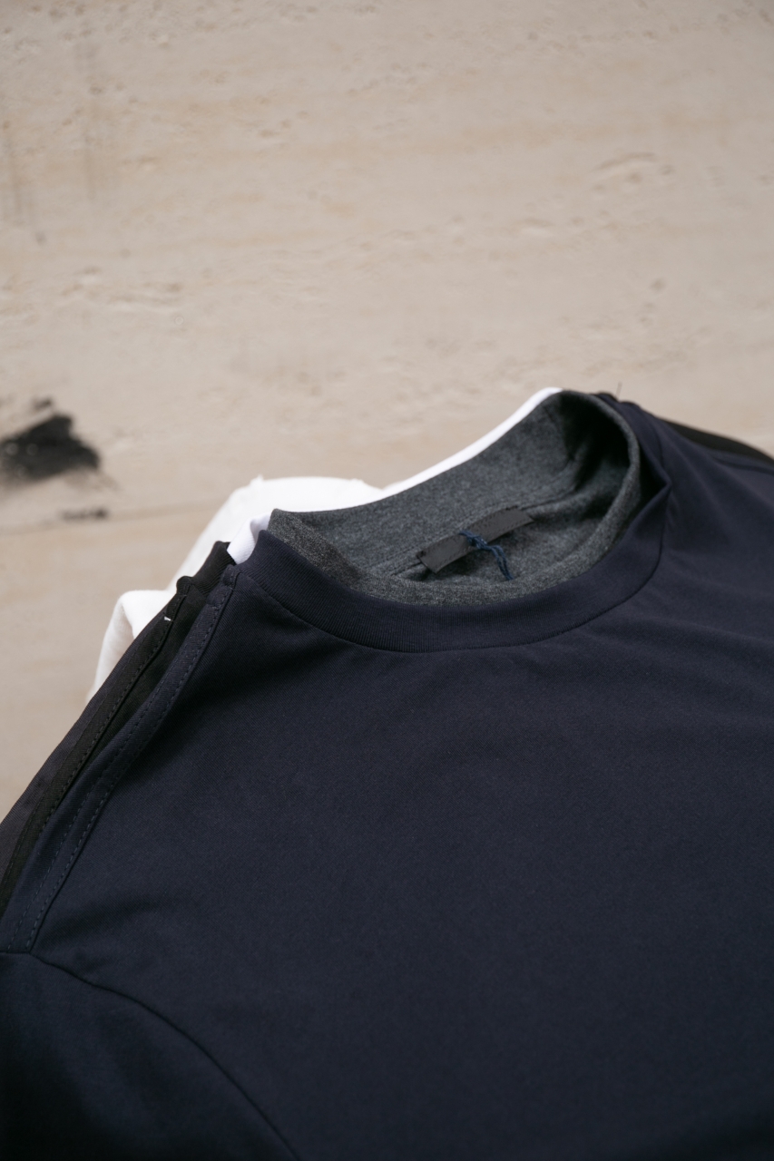 Prada Men's Layered-Look Cotton T-Shirt with Triangle Logo - Casual Style 3 windows1755714644620 1819542045 1695322906