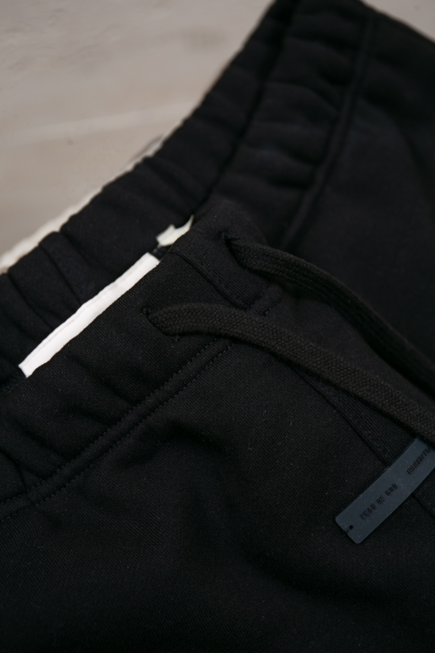 Fear of God Essentials Ninth Collection Black Straight Leg Drawstring Sweatpants 5 windows1756422762667 4853522731690747076