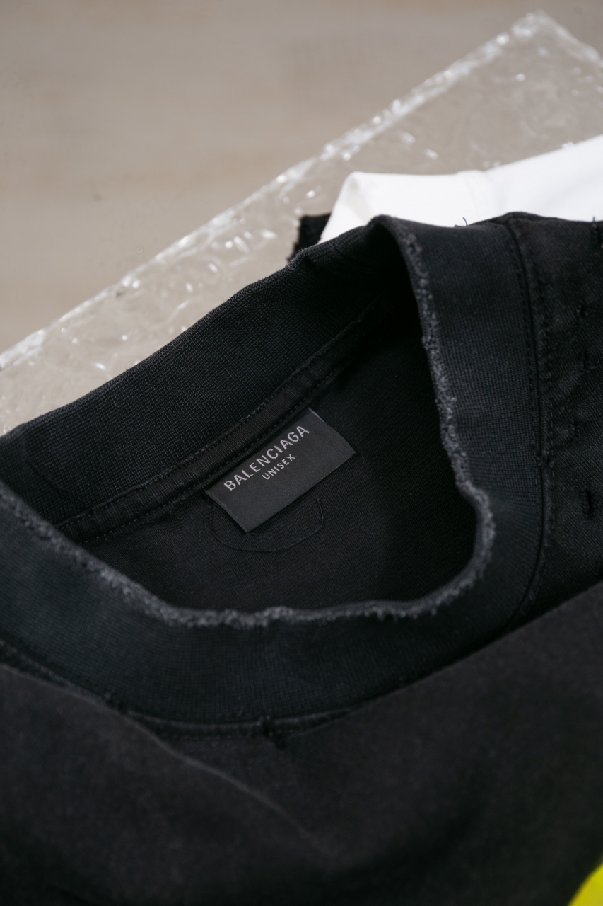 Balenciaga Paris 25FW Distressed Long Sleeve T-Shirt - Vintage Black 5 windows1756825705313 6147775471497606464