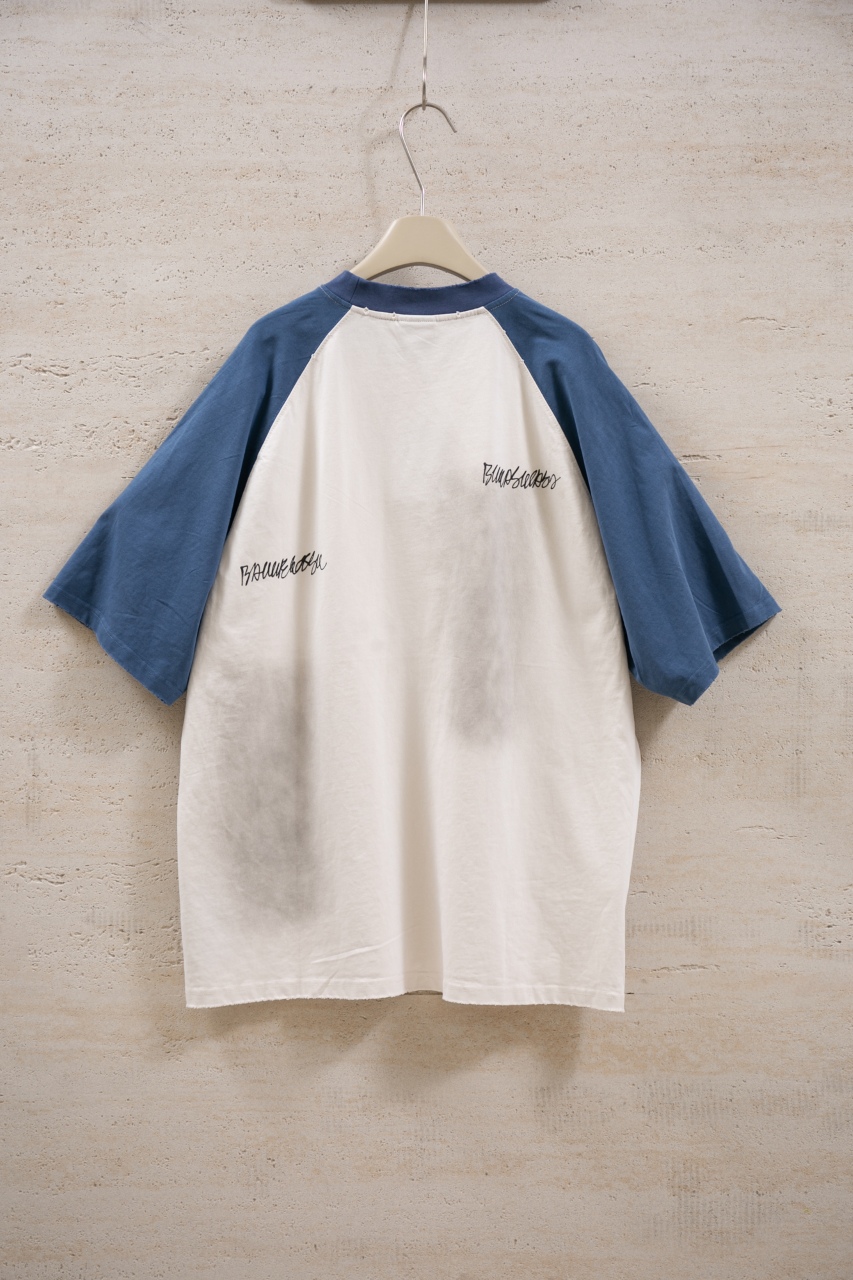 Balenciaga Hand-Drawn Signature Short Sleeve T-Shirt - Crew Neck, Blue and White 3 windows1756825896267 1725885737 1568592459