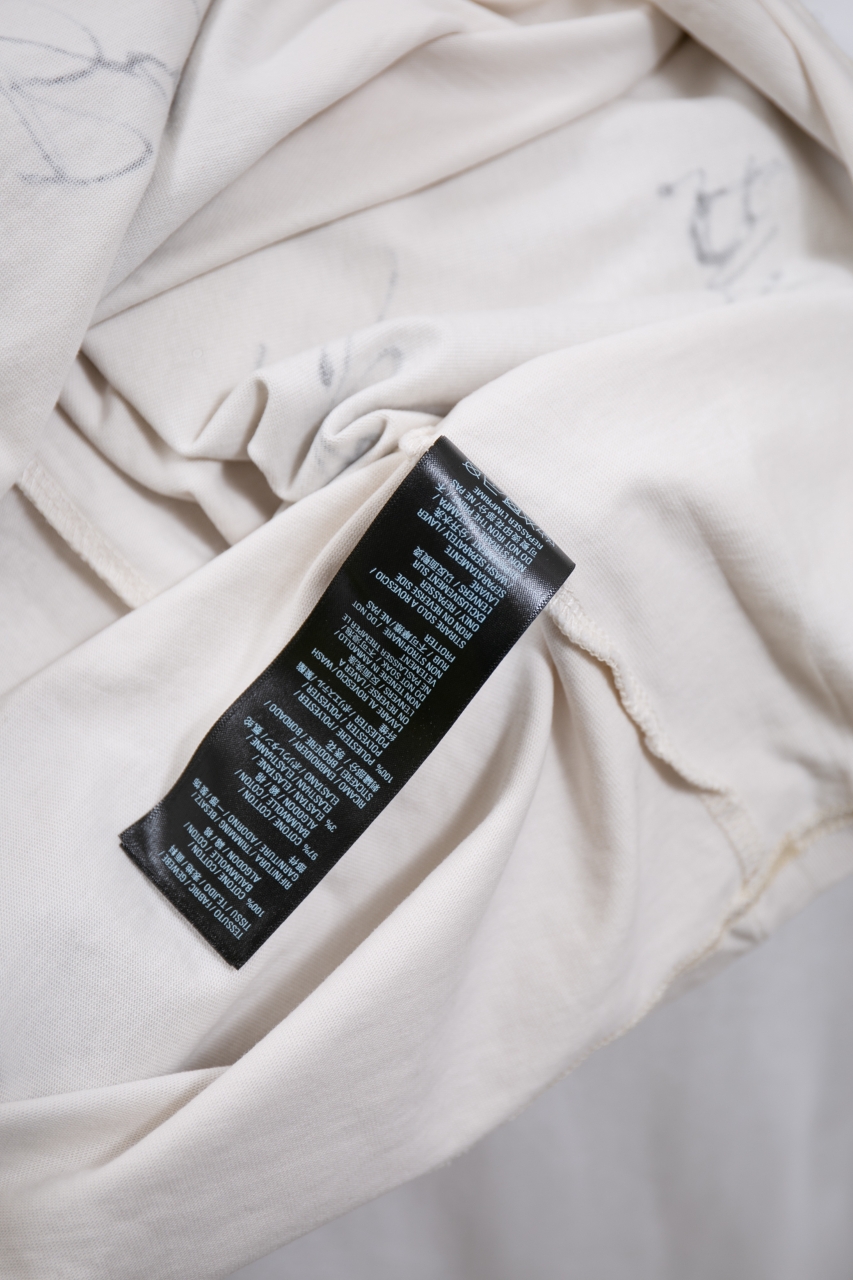 Balenciaga Hand-Drawn Signature Short Sleeve T-Shirt - Crew Neck, Blue and White 9 windows1756825897207 18009289291025051730