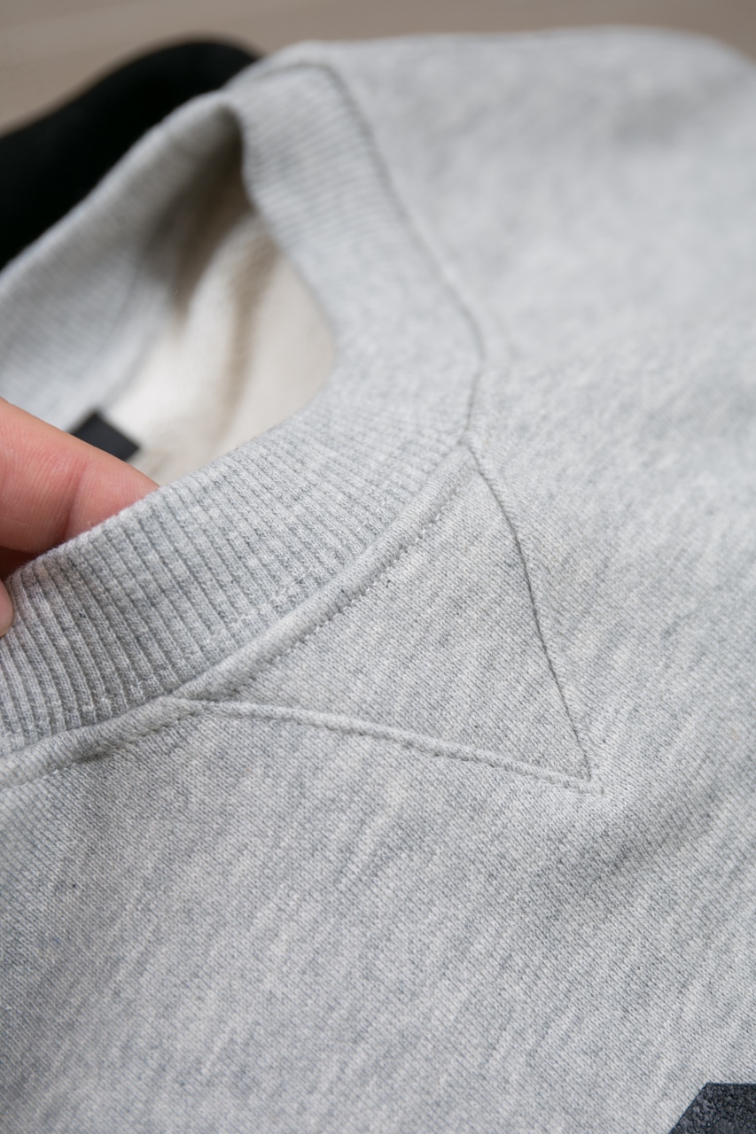 Prada Grey Cotton Fleece Sweatshirt with Flocked Logo, Classic Fit 7 windows1756827725331 1323118131947508023