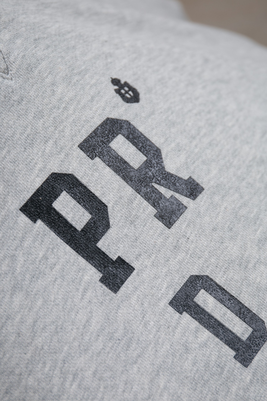 Prada Grey Cotton Fleece Sweatshirt with Flocked Logo, Classic Fit 8 windows1756827725335 1323118131 1889578323