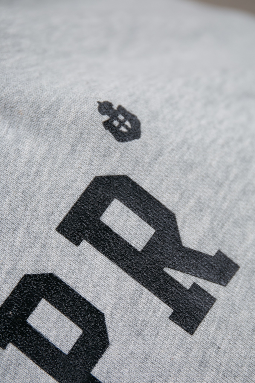 Prada Grey Cotton Fleece Sweatshirt with Flocked Logo, Classic Fit 9 windows1756827725436 1555002414 2023750798