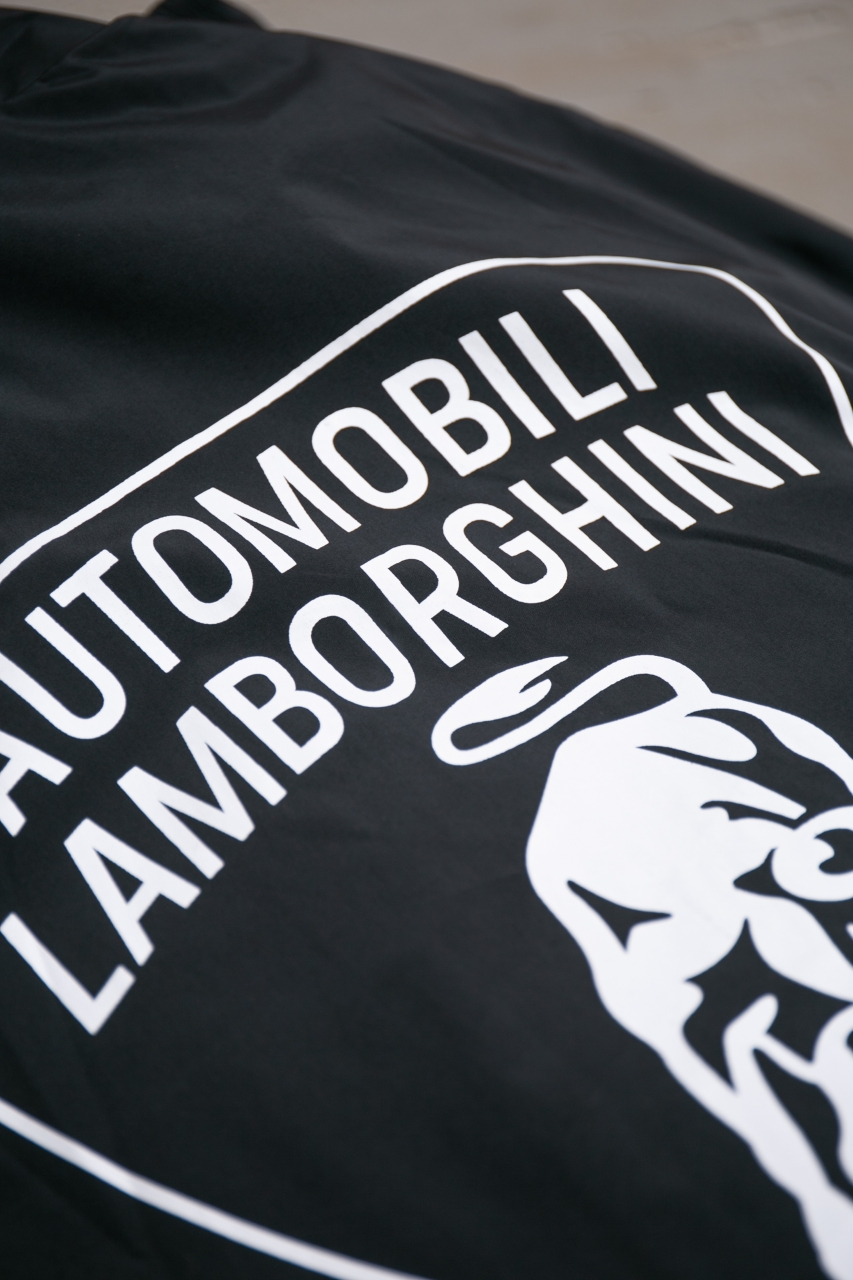 Balenciaga x Lamborghini Black Windbreaker Jacket Coat Fall 25 Collection 10 windows1757687990619 315361615 871920668