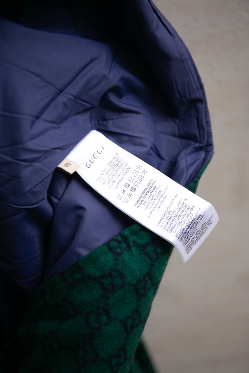 Gucci Green Wool Blend Jacket with GG Pattern - Spring/Summer 2024 Collection 9 windows1757688633077 1840884071525908582