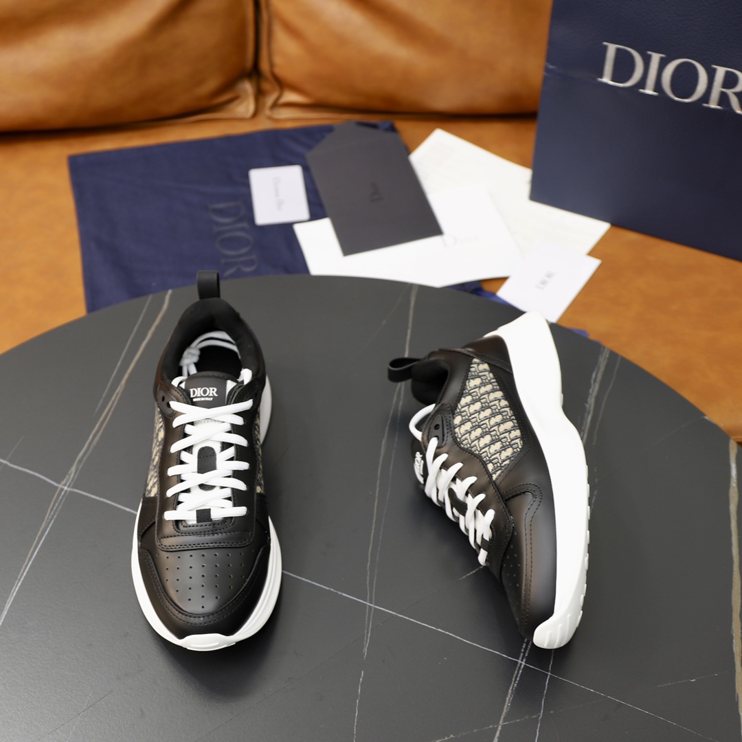 [Dior] Dior P300-Calidad de gama alta Original único - Exterior: piel de becerro Napa, malla tótem d
