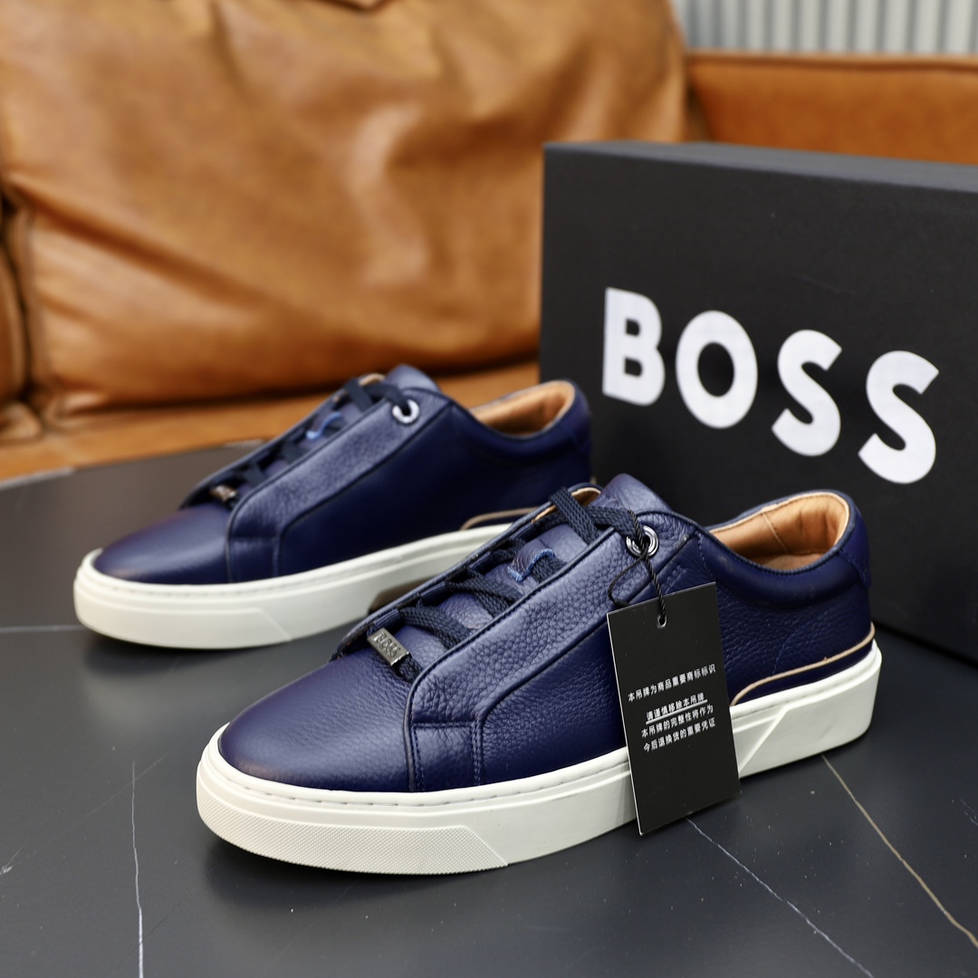 precio de fábrica: top original único BOSS último listado, superficie de cuero de vaca original impo