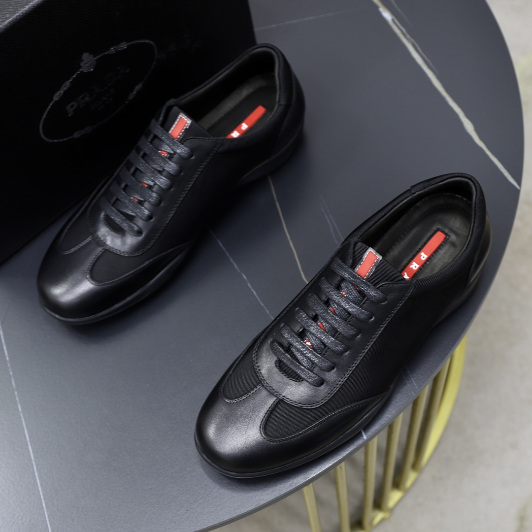 Prada Men's Black Leather Sneakers - Casual, Stylish, and Comfortable 3 i1724688475 1697 3