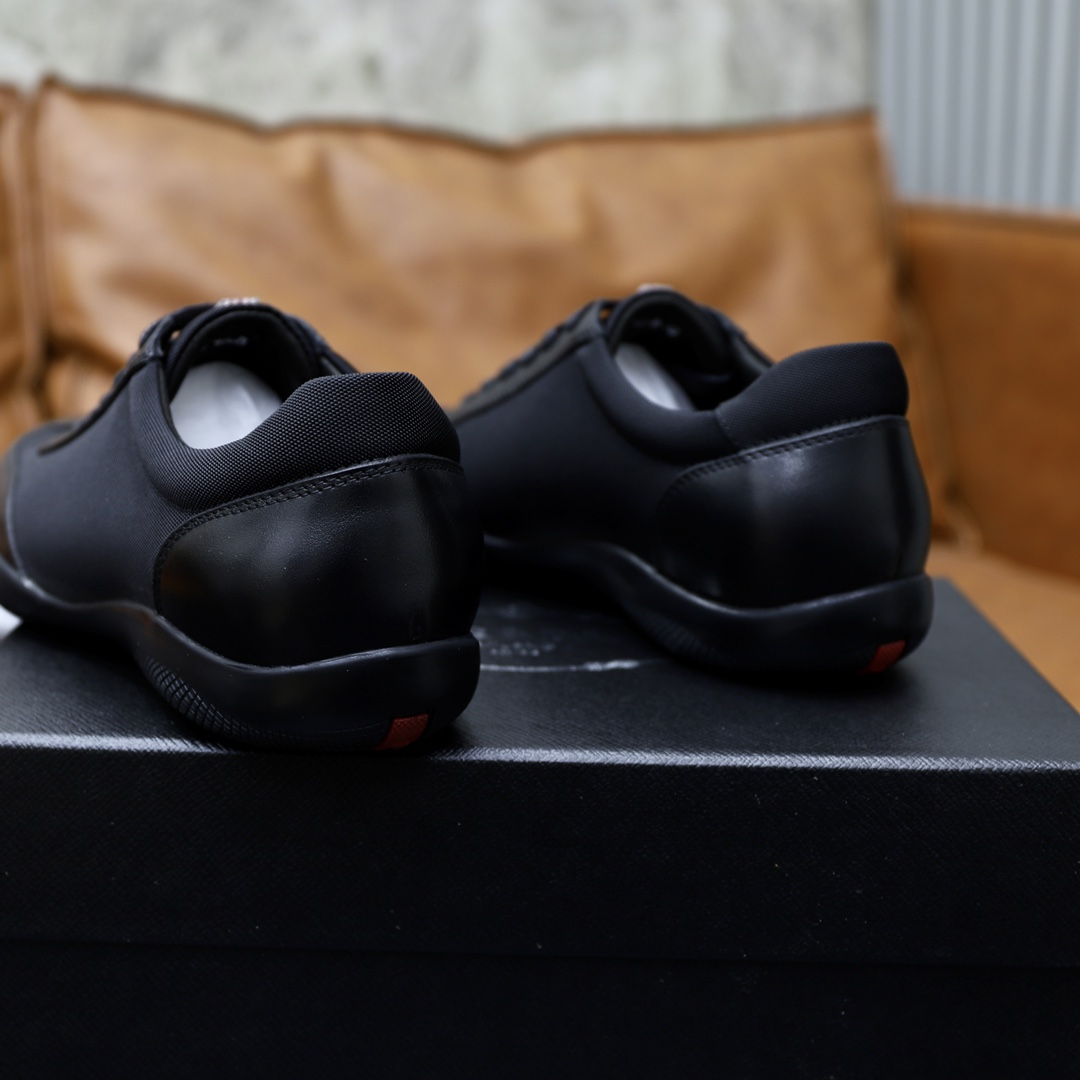 Prada Men's Black Leather Sneakers - Casual, Stylish, and Comfortable 9 i1724688475 5830 8