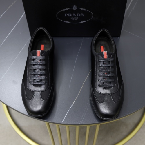 Prada Men's Black Leather Sneakers - Casual, Stylish, and Comfortable 21 Prada Men's Black Leather Sneakers - Casual, Stylish, and Comfortable